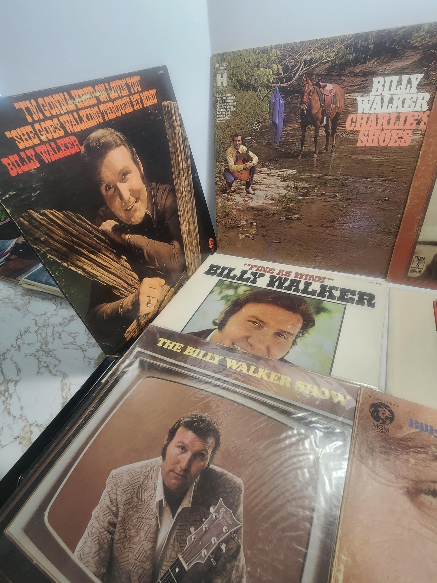 Billy Walker 1970's 1980's Vinyl LP Records LOT Of 9 - Billy Walker - Billy Walker Records - Country Music - Vinyl - Vinyl LP Records