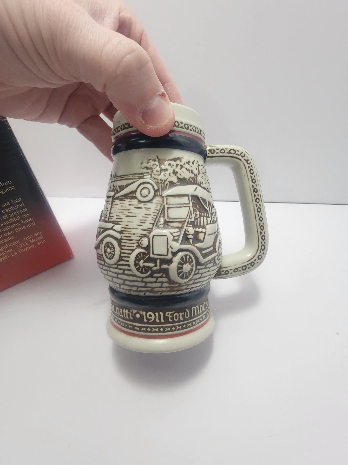 1982 Avon Beer Stein with Classic Cars - Steins - Cars - Classic Cars - Beer - Beer Stein - Avon - Avon Stein