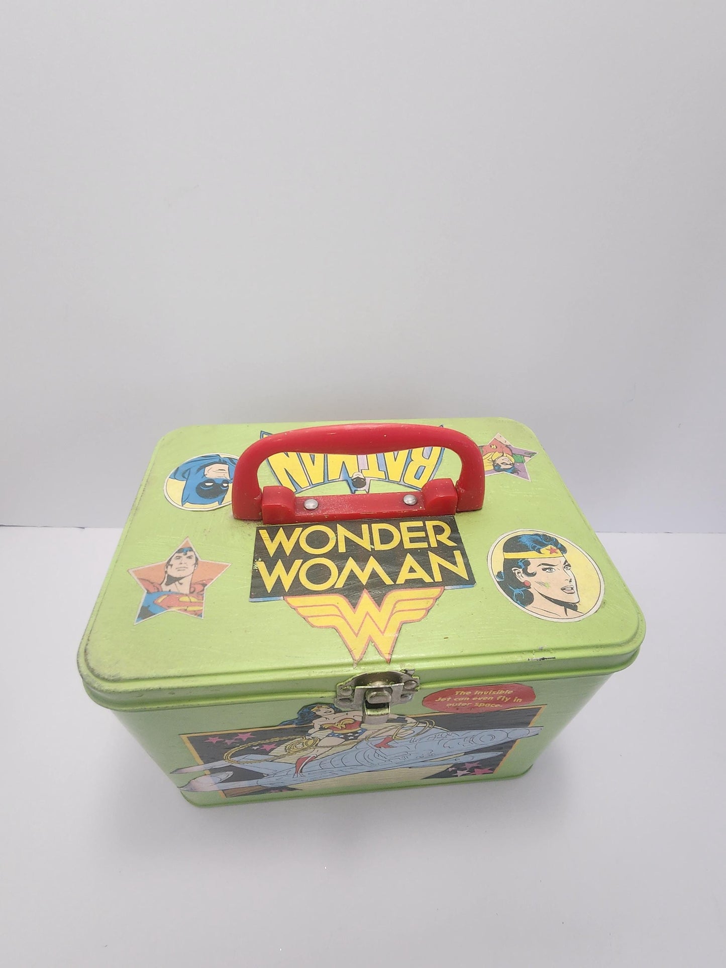 1980's RARE Wonder Women & Superheros Tin Lunchbox - Lunchbox - Lunch Box - Superheros - 1980's - Wonder Woman