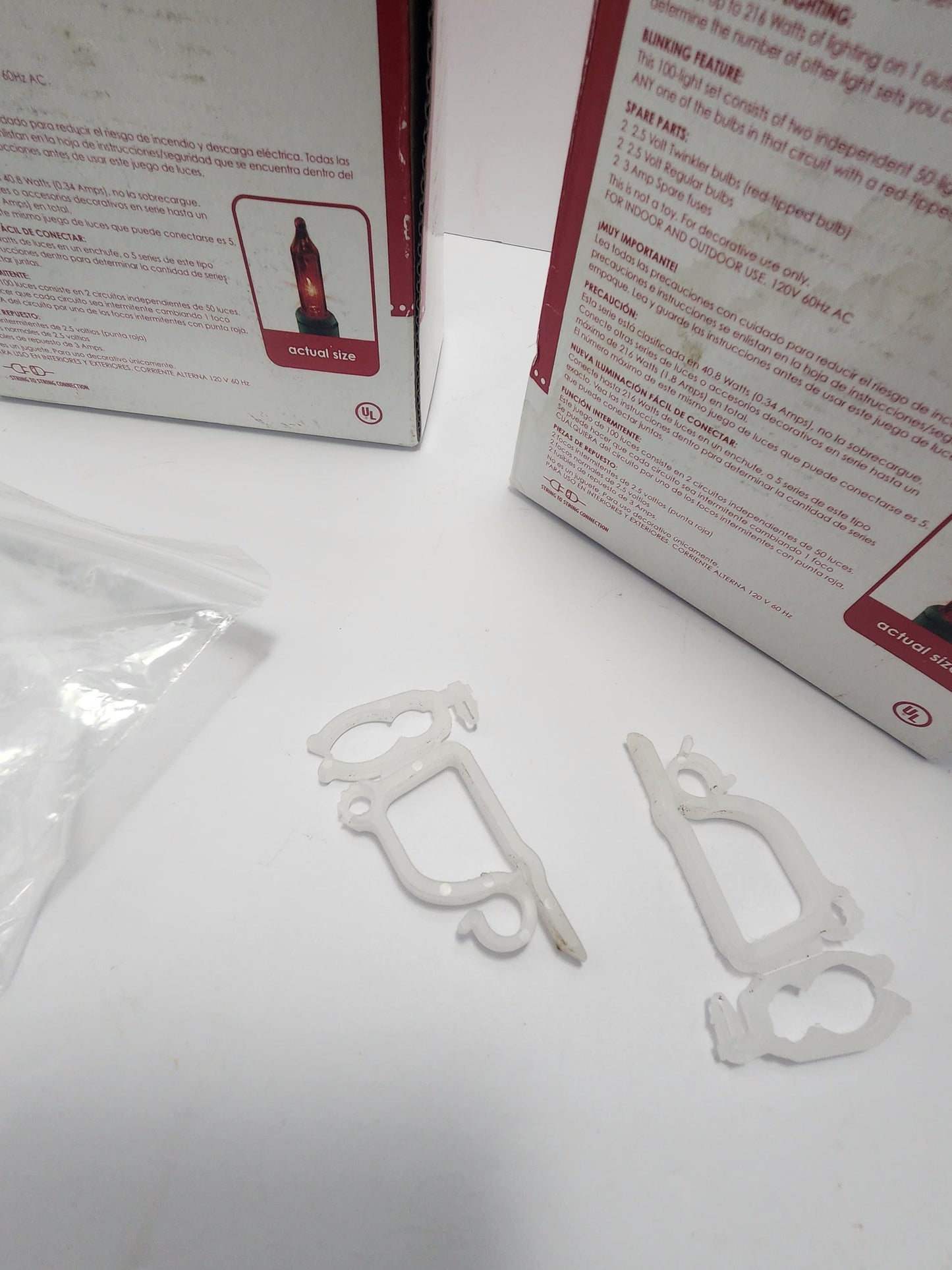 Boxes Of Plastic Christmas Light Clips LOT For Hanging - Christmas - Christmas Decorations - Christmas Lights - Light Clips - Christmas Ligh