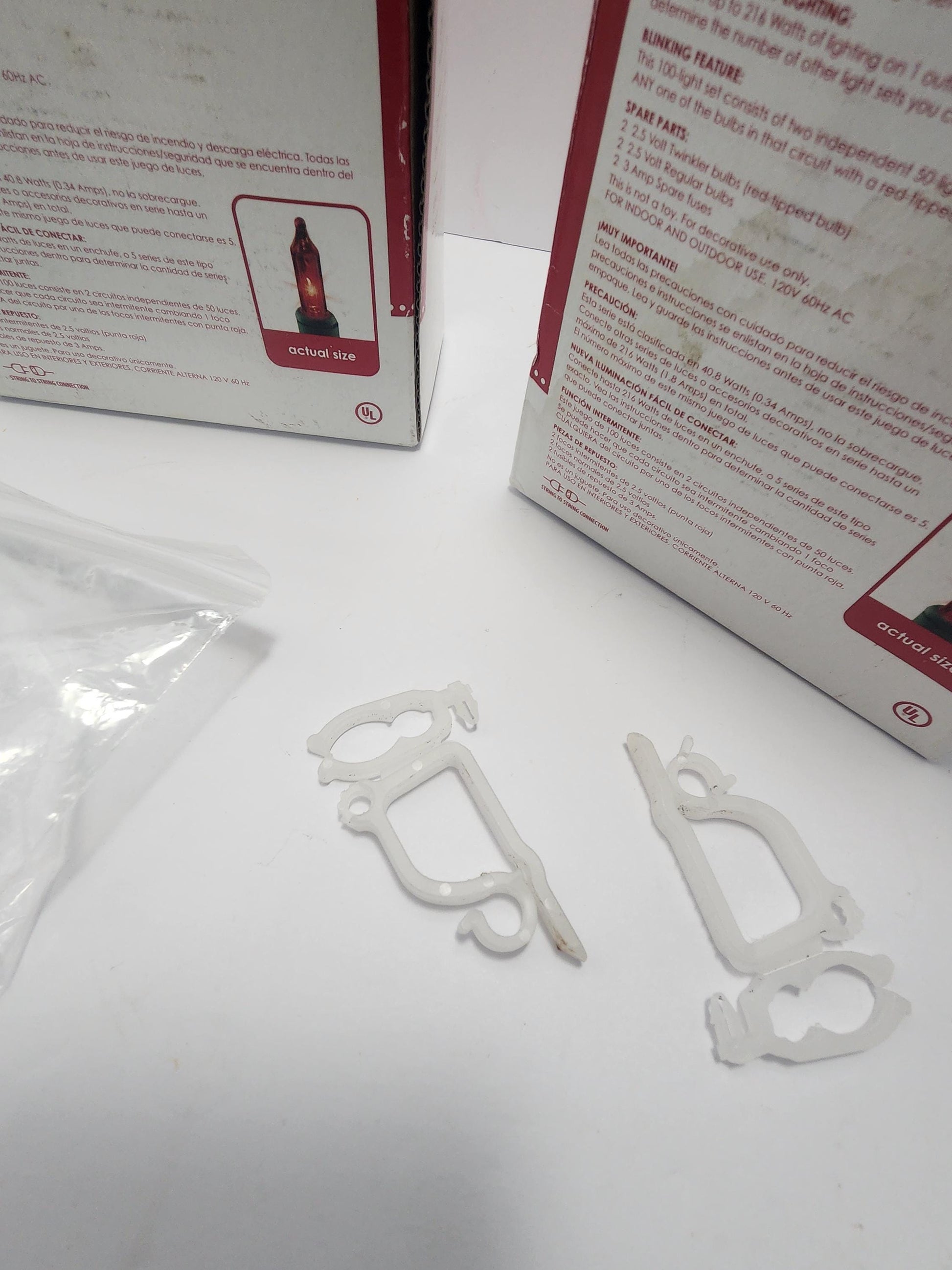 Boxes Of Plastic Christmas Light Clips LOT For Hanging - Christmas - Christmas Decorations - Christmas Lights - Light Clips - Christmas Ligh