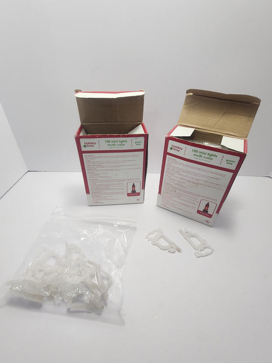 Boxes Of Plastic Christmas Light Clips LOT For Hanging - Christmas - Christmas Decorations - Christmas Lights - Light Clips - Christmas Ligh