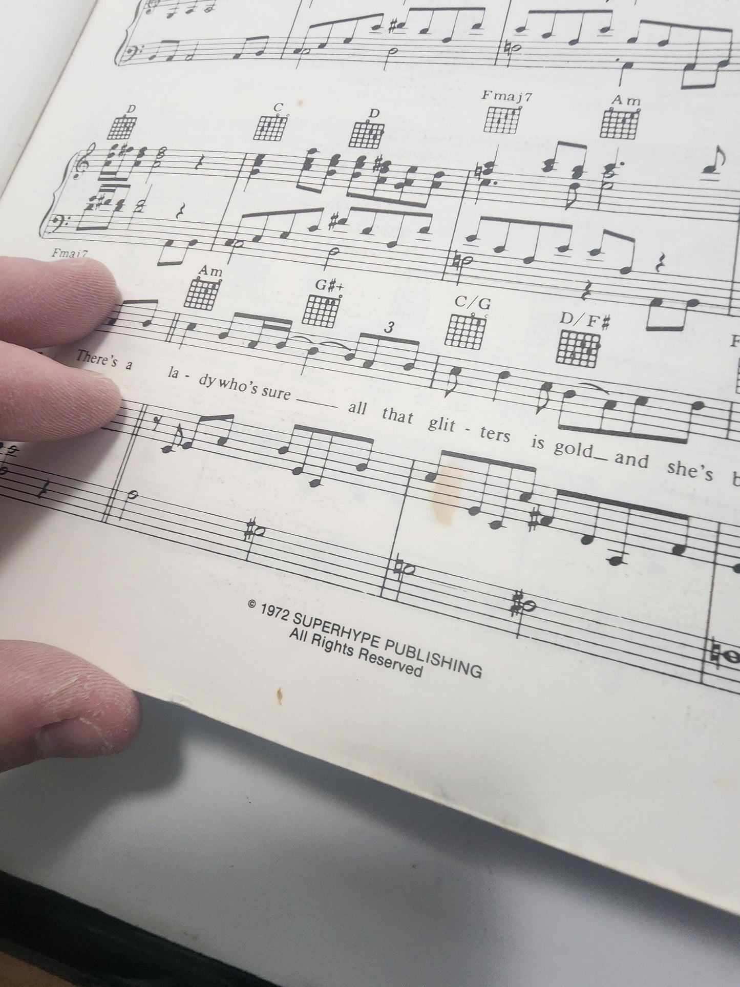 Vintage 1970's 1980s Sheet Music - Billy Joel - Sheet Music - Piano - 1980's - Music - Paul McCartney - John Lennon - Stairway To Heaven