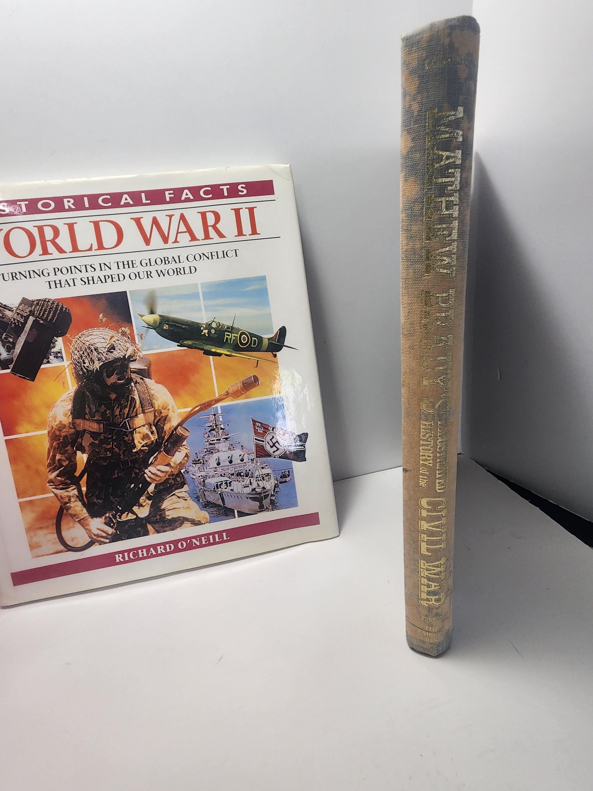 Vintage 1950's to 1980's World War Books - Army - War - American History - Books - Cival War - World War - War Books