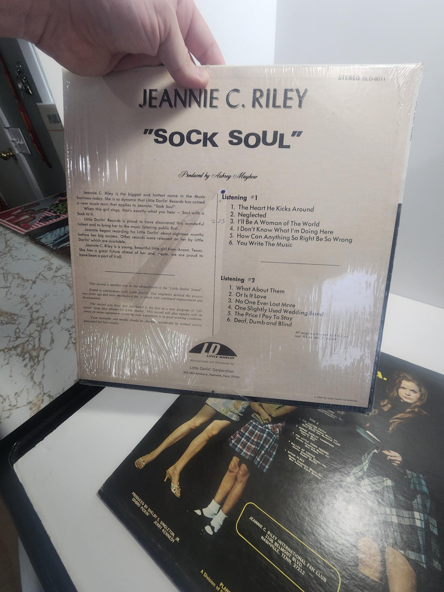 Jeannie Riley Vintage 1980's Vinyl LP Records LOT Of 2 - Jeannie Riley - Records - Vinyl - Vintage Records - Vinyl LP Records