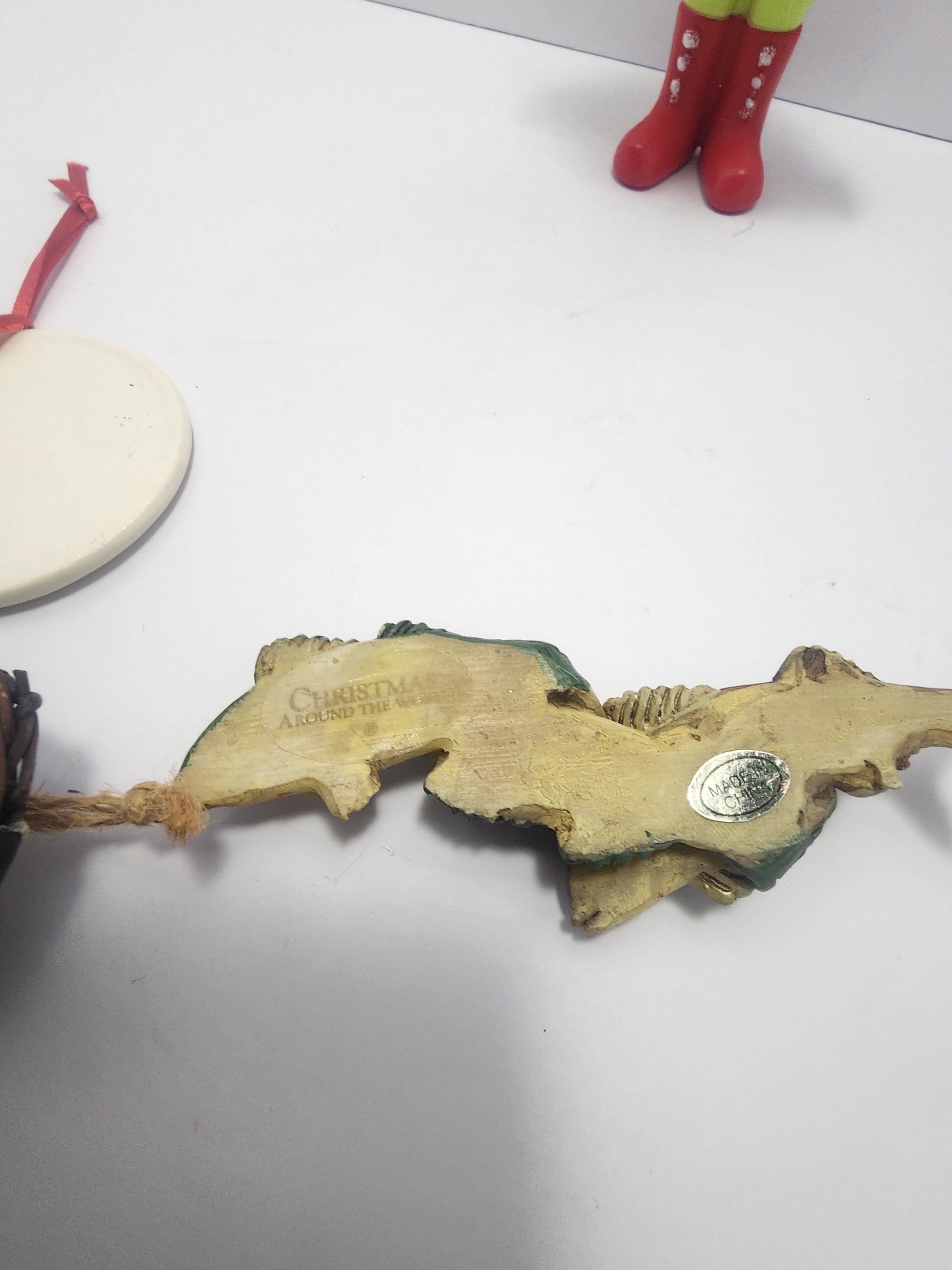 Fisherman Vintage 1990's Christmas Ornament - Fisherman - Fish - Ornaments - Gifts For Fisherman - Outdoorsman - Christmas Ornament