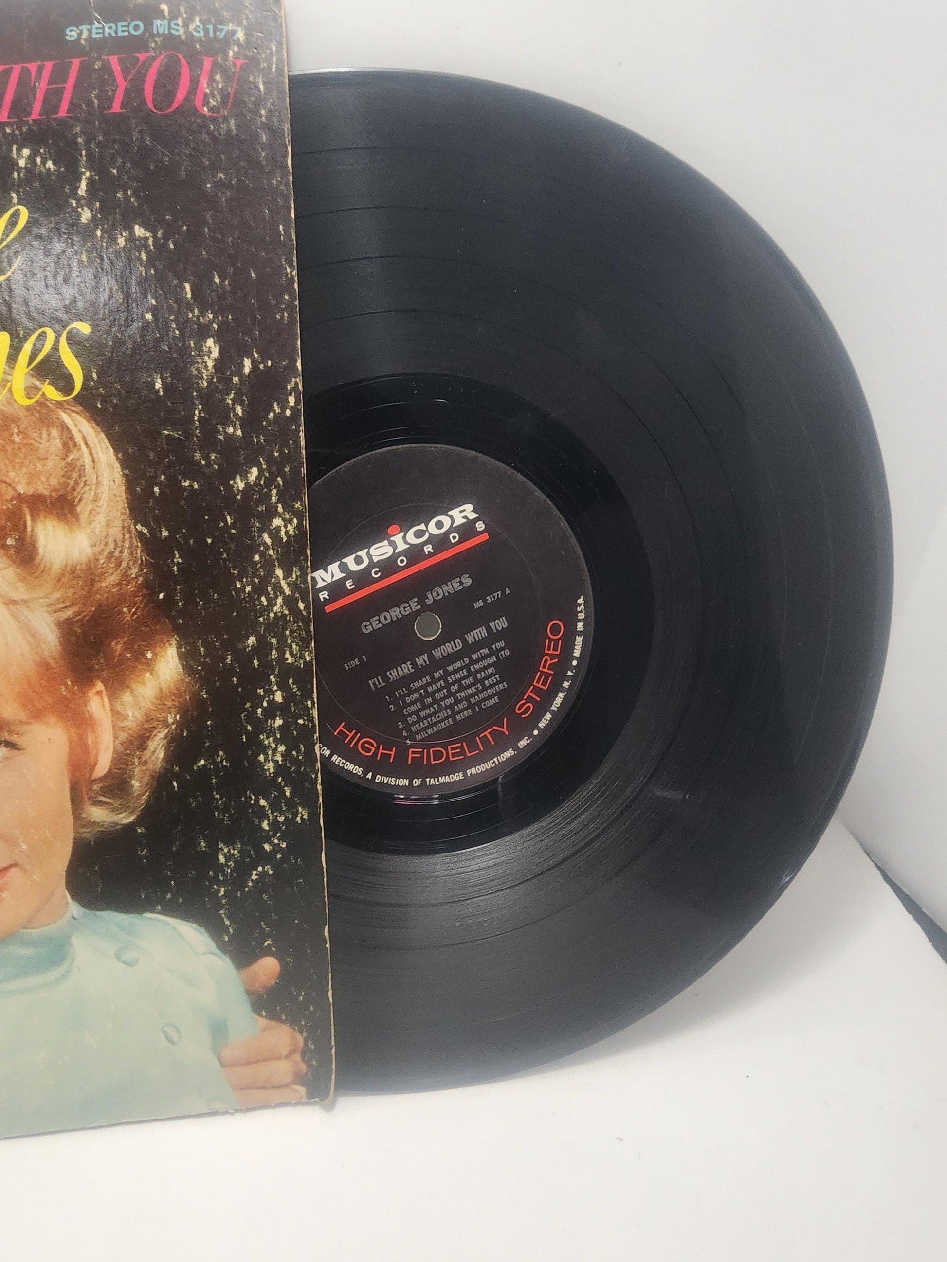 George Jones 1980's Vinyl Lp Record - Records - Vinyl - Vinyl Records - George Jones - George Jones Records - Music - Vintage Music