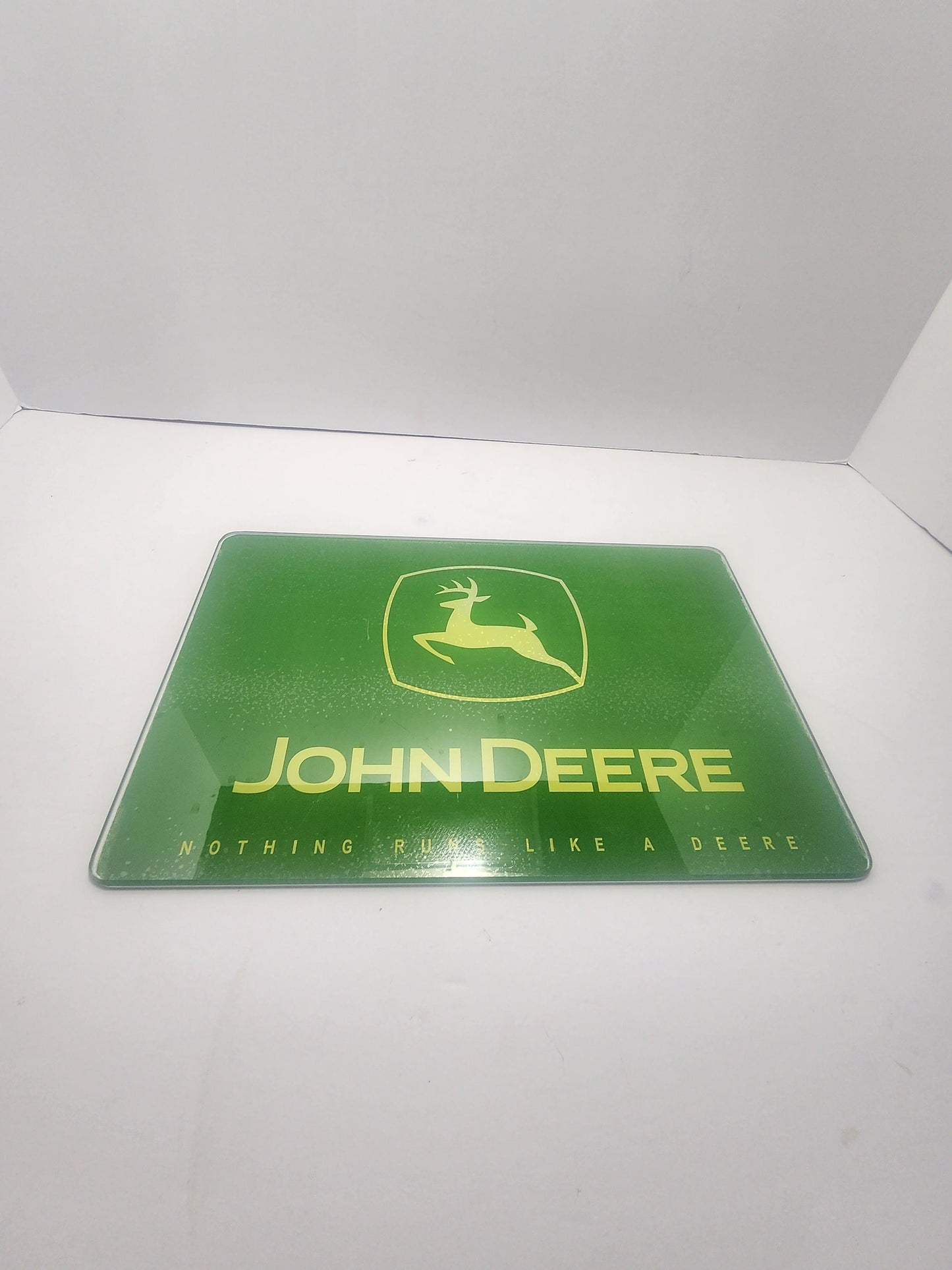 John Deere Glass Cutting Board - Kitchen - Cutting Board - Cooking - John Deere - Farm Decorations - John Deere Gifts - Farm Decorations