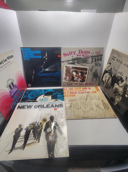 Jazz Vintage Vinyl LP Records LOT of 7 - Records - Vinyl - Vinyl LP Records - Jazz - Jazz Records - Music - Jazz Bands - Salty Dogs
