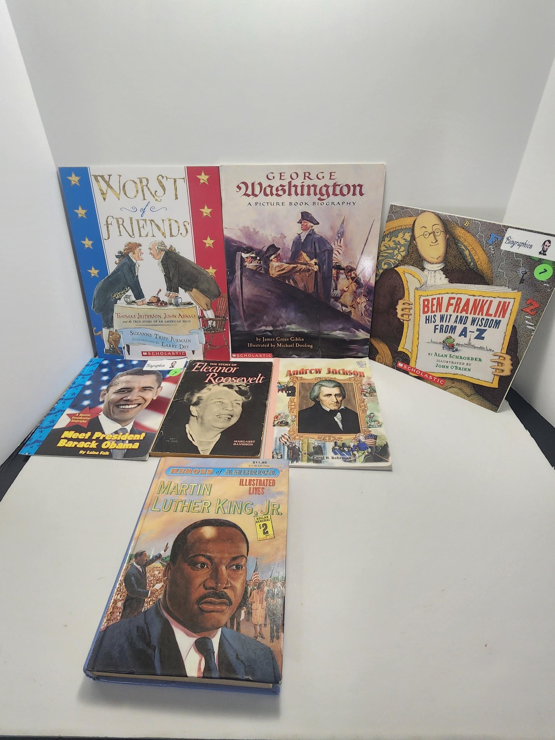 Children's Books Presidential LOT Of 7 - Presidents - Presidential Books - Children's Books - American History - School - Educational Books