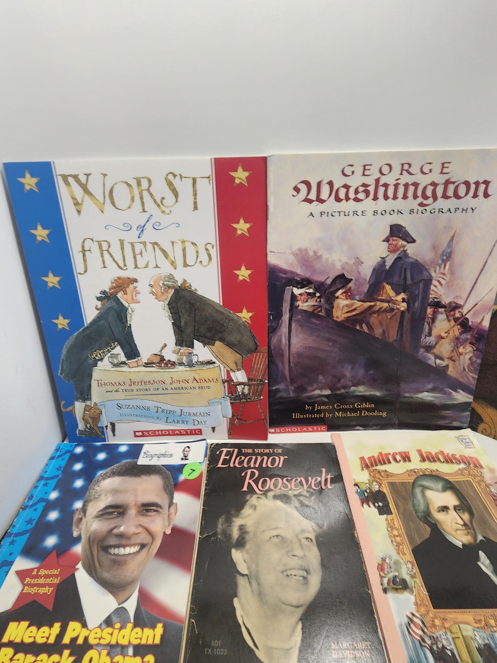 Children's Books Presidential LOT Of 7 - Presidents - Presidential Books - Children's Books - American History - School - Educational Books