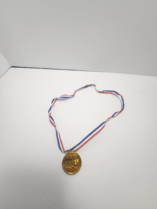 Kid's Winner Gold Metal Necklace - Pretend Play - Olympics - Kid's Toys - Trophy - Gold Medal - Sports
