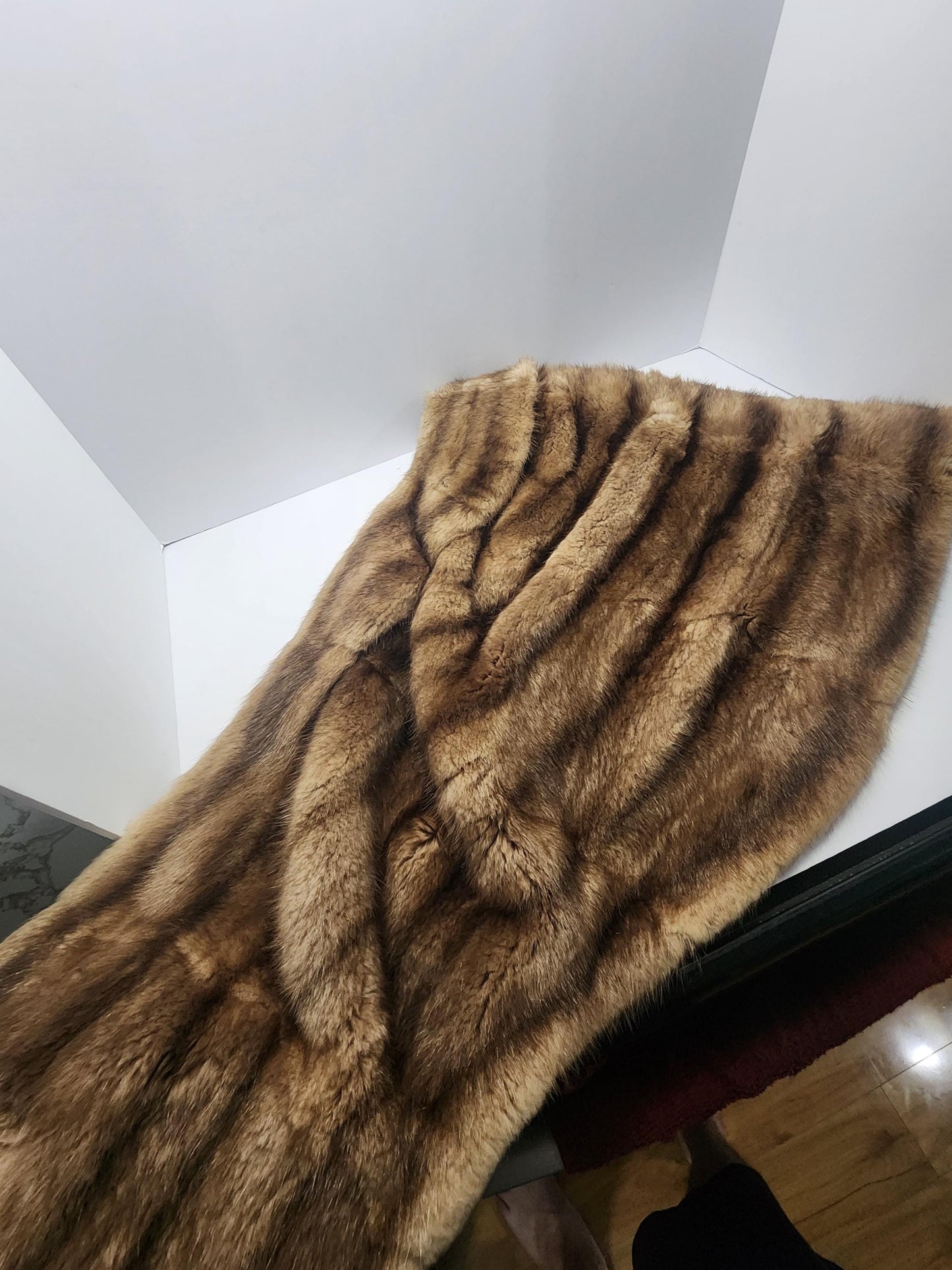 Mink Stole 1930's Era With Antique Handmade Hanger - Fur - Fur Coats - Gunders St Joseph Missouri - Missouri - Stole - Fur Coats - Mink