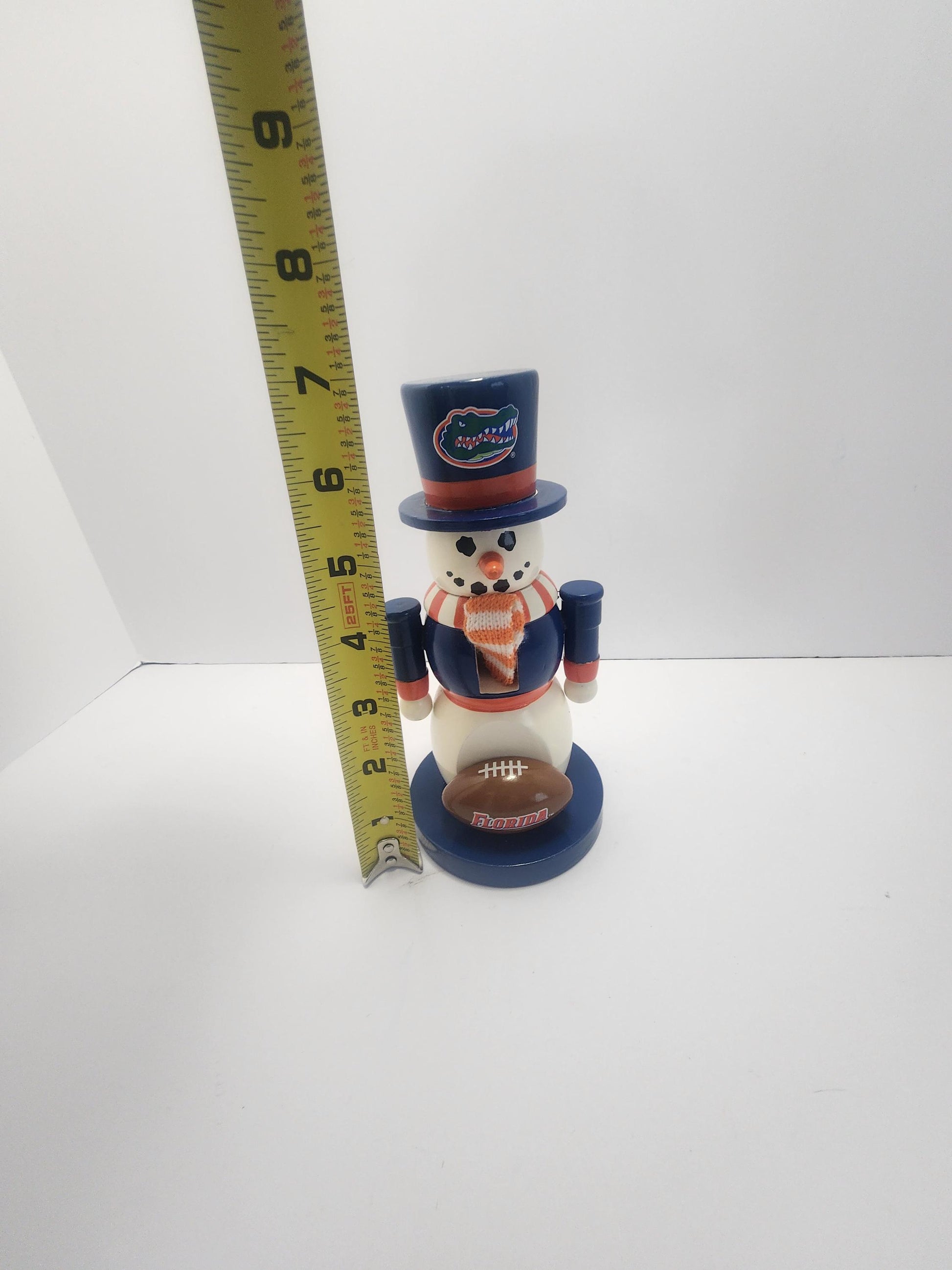 Florida Gators Special RARE Snowman Nutcracker - Nutcrackers - Florida - Florida Gators - Snowman - Snowmen - Christmas Decorations