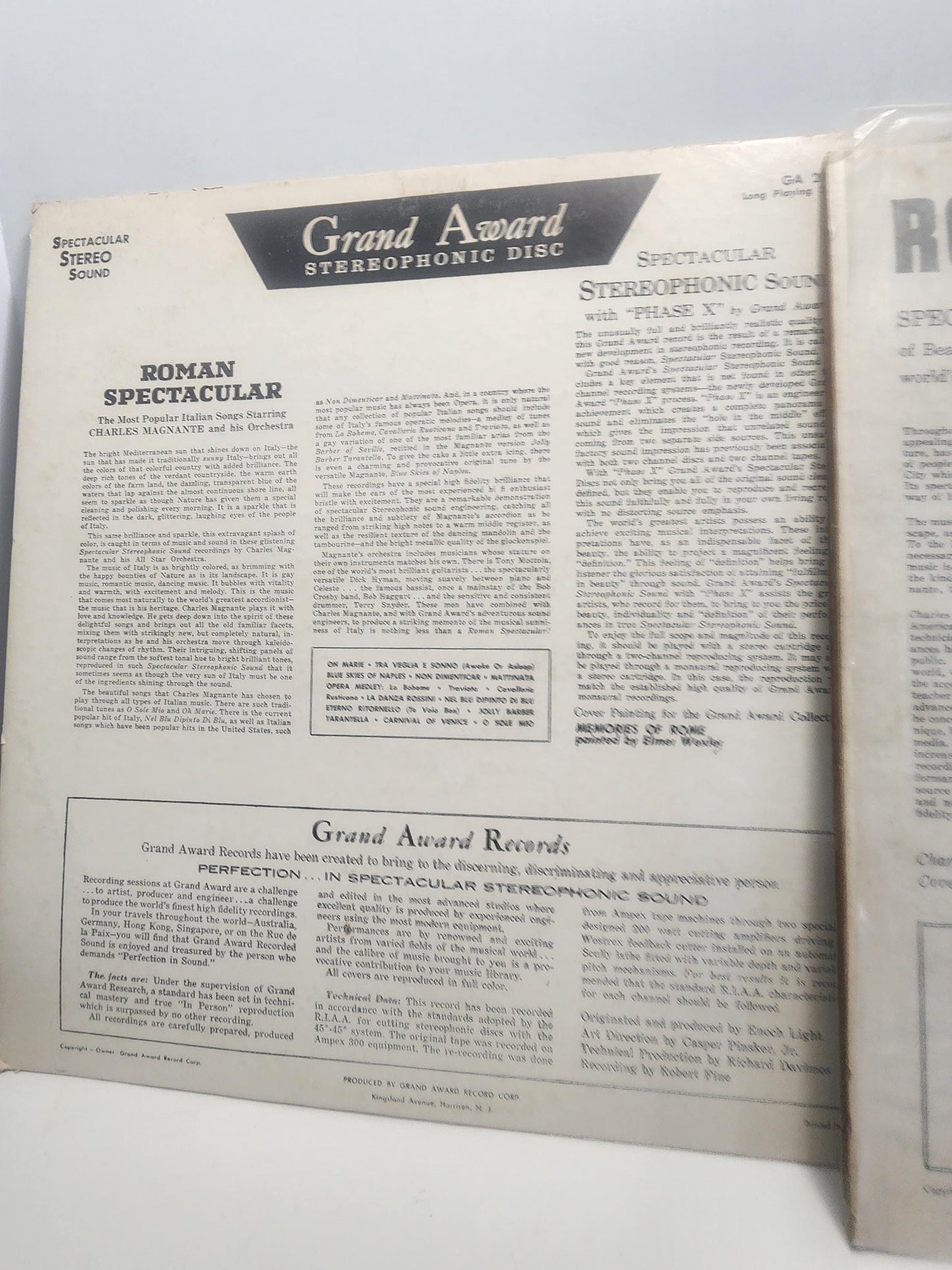 Roman Spectacular 1970's Vinyl LP Records LOT Of 2 - Vinyl - Vinyl LP Records - Vintage Records - 1970's - Roman Spectacular - Orchestra