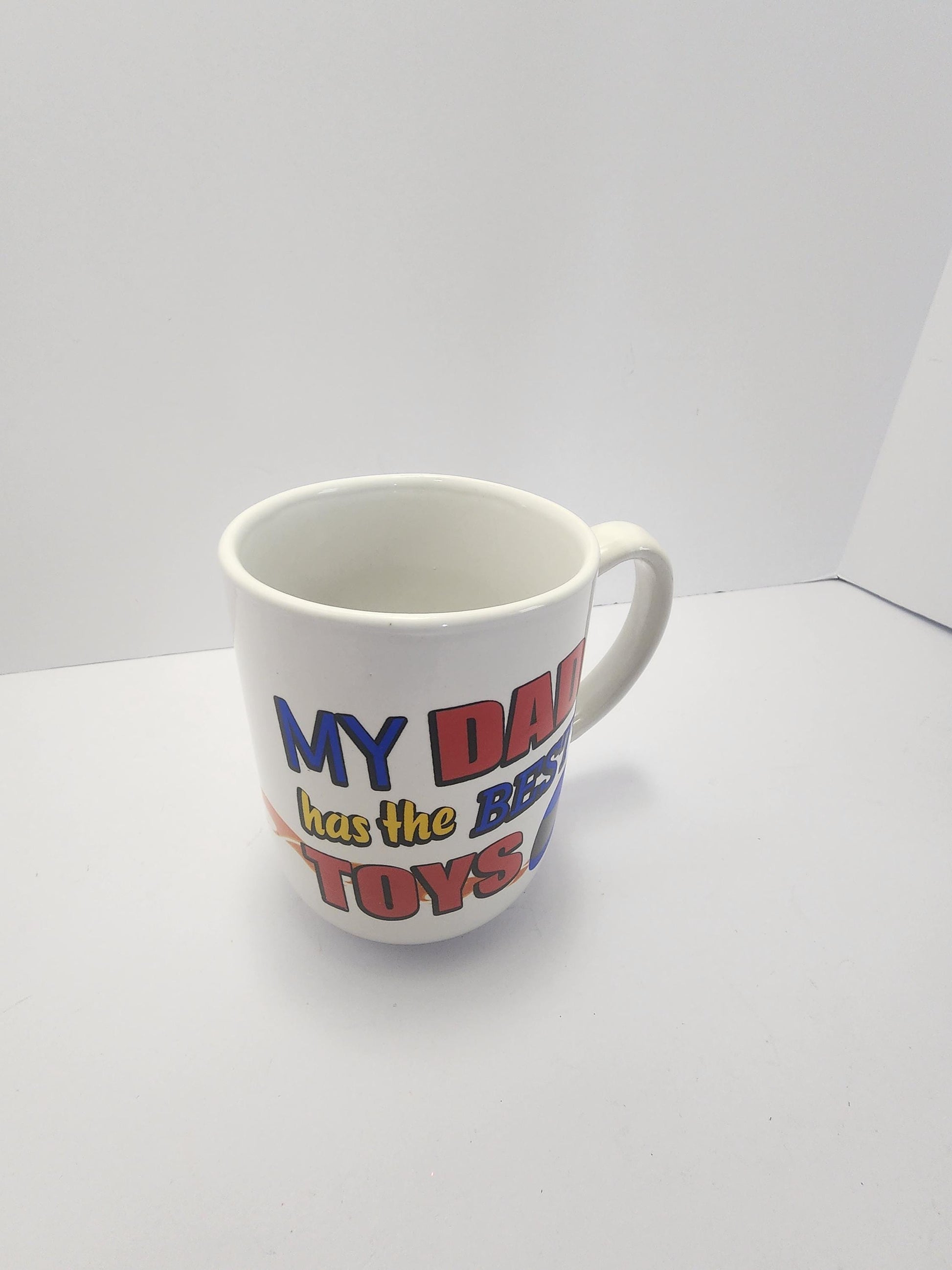 1980's Vintage Coffee Mug "My Dad Has The Coolest Toys" - Coffee - Gift Mugs - Mugs - Fathers Day Gifts - Gifts For Dads - Motorcycles