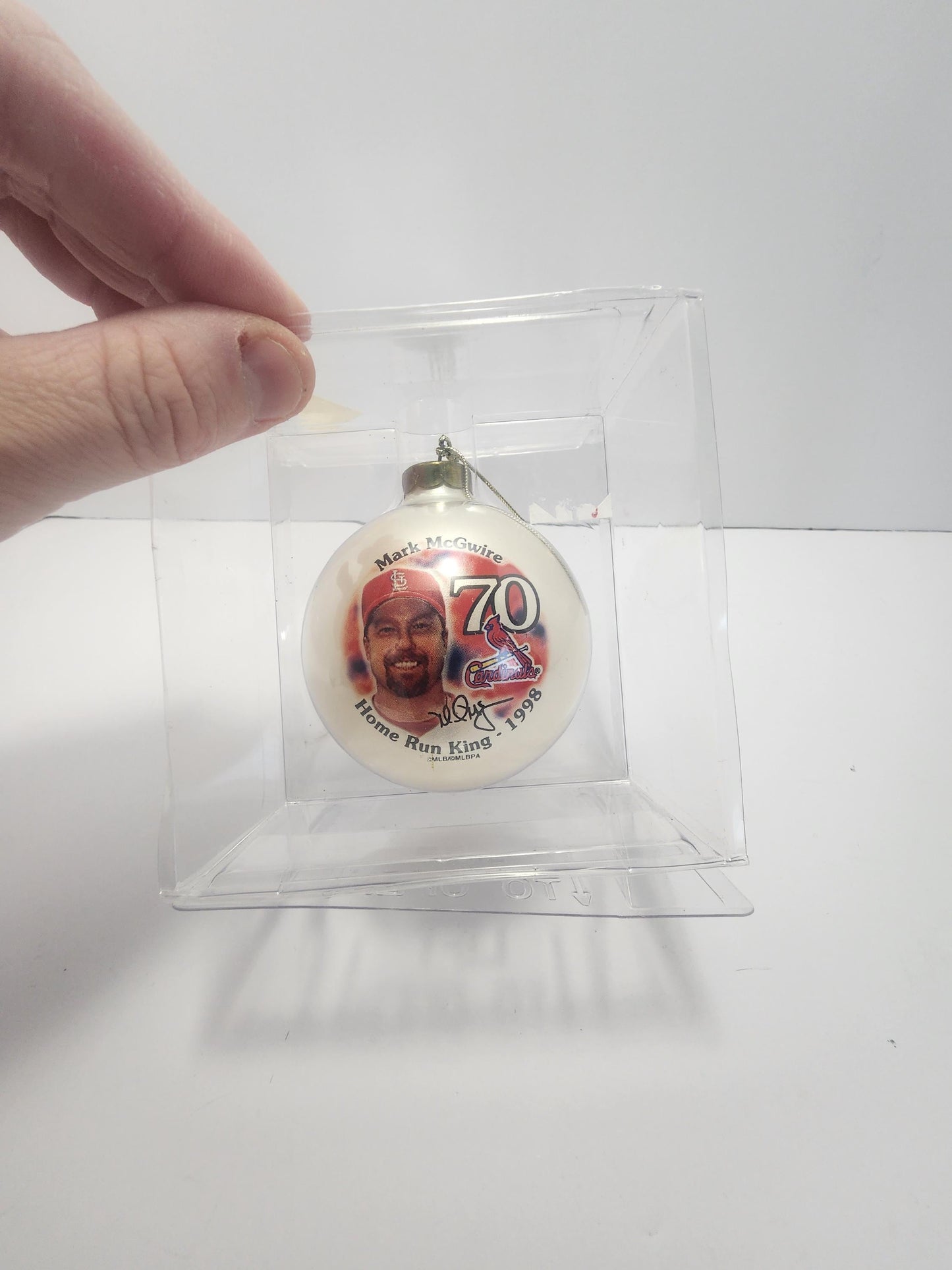 Mark Mcquire St Louis Cardinals Vintage Christmas Ornament - 1990's - Christmas Ornaments - Ornaments - St Louis - St Louis Cardinals