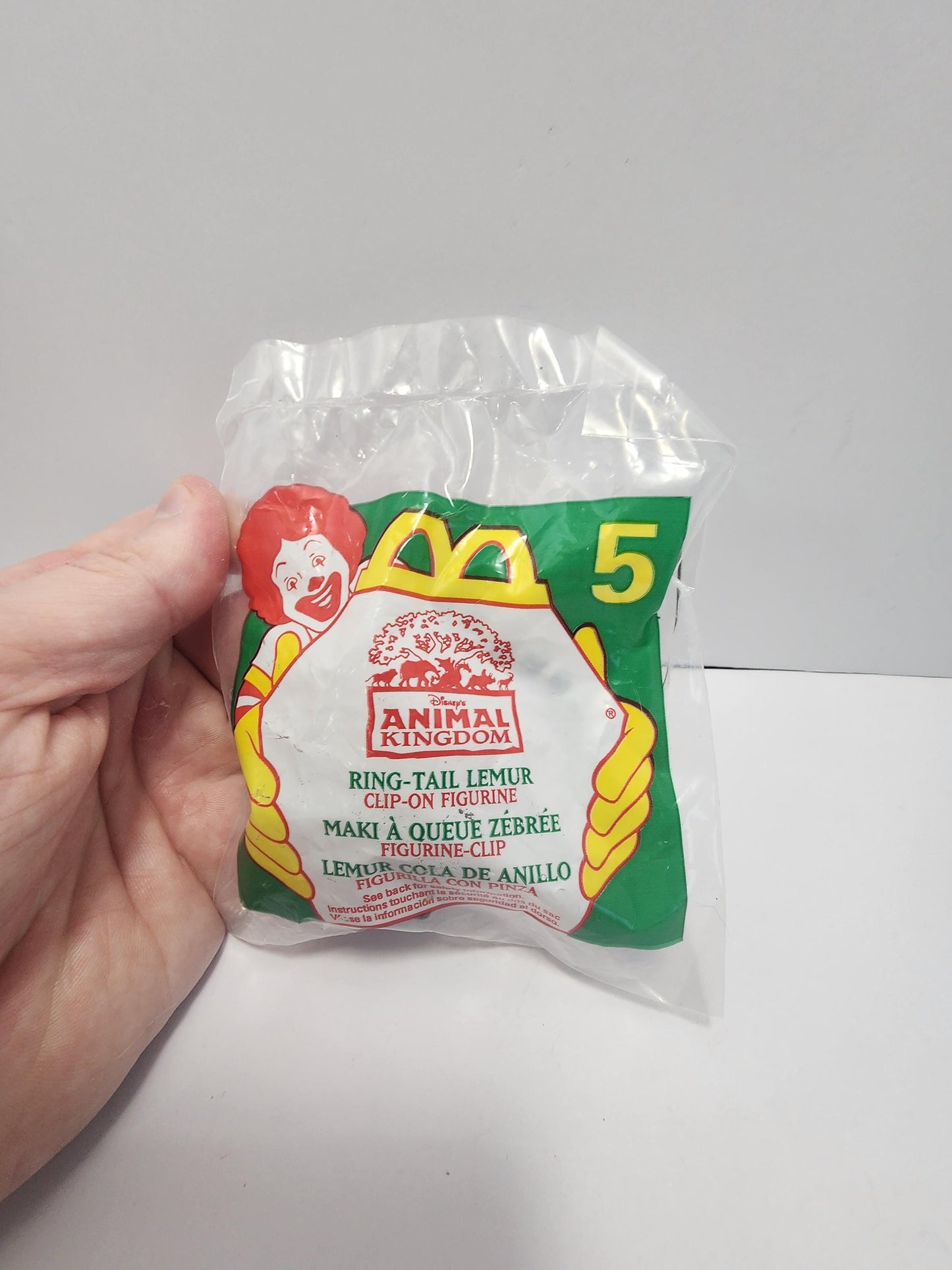 1990's The Animal Kingdom Ring Tailed Lemur - Mcdonalds Toys - Happy Meal Toys - The Animal Kingdom - Lemur - Ring Tailed Lemur