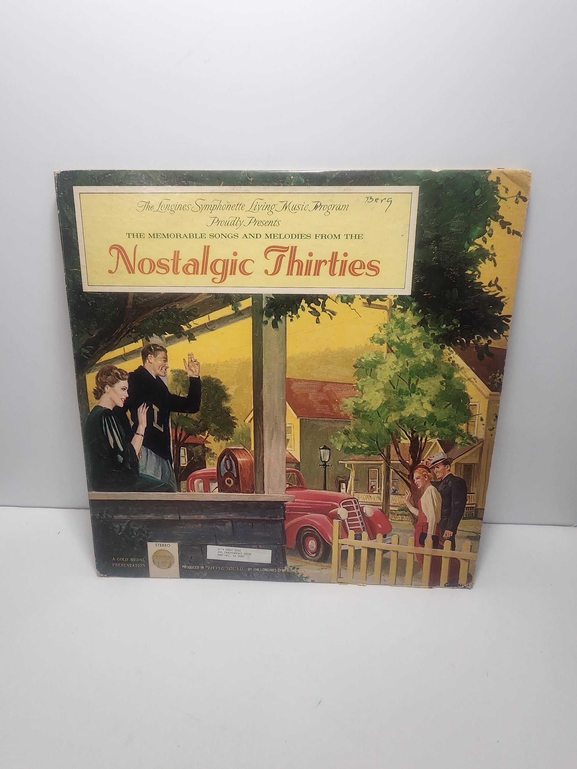 Nostalgic Thirties Vintage Vinyl LP Orginal Record - Nostalgia Music - Music - Vintage Music - 1930's - Vinyl - Vinyl LP Records