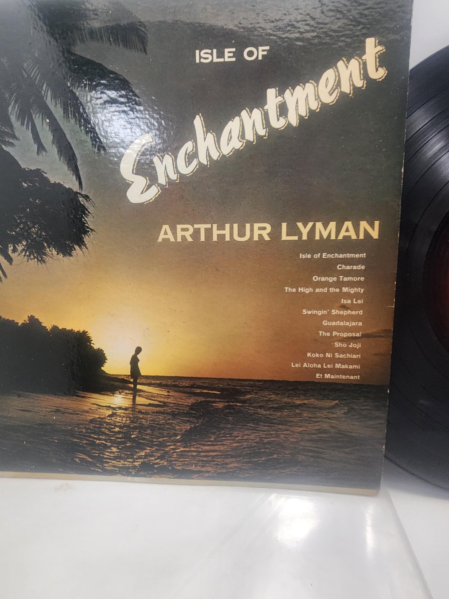 Enchantment By Arthur Lyman 1970's Vintage 1970's Vinyl LP Orginal Record - Records - Vinyl - Vinyl Records - Vinyl LP Records - Arthur Lyma