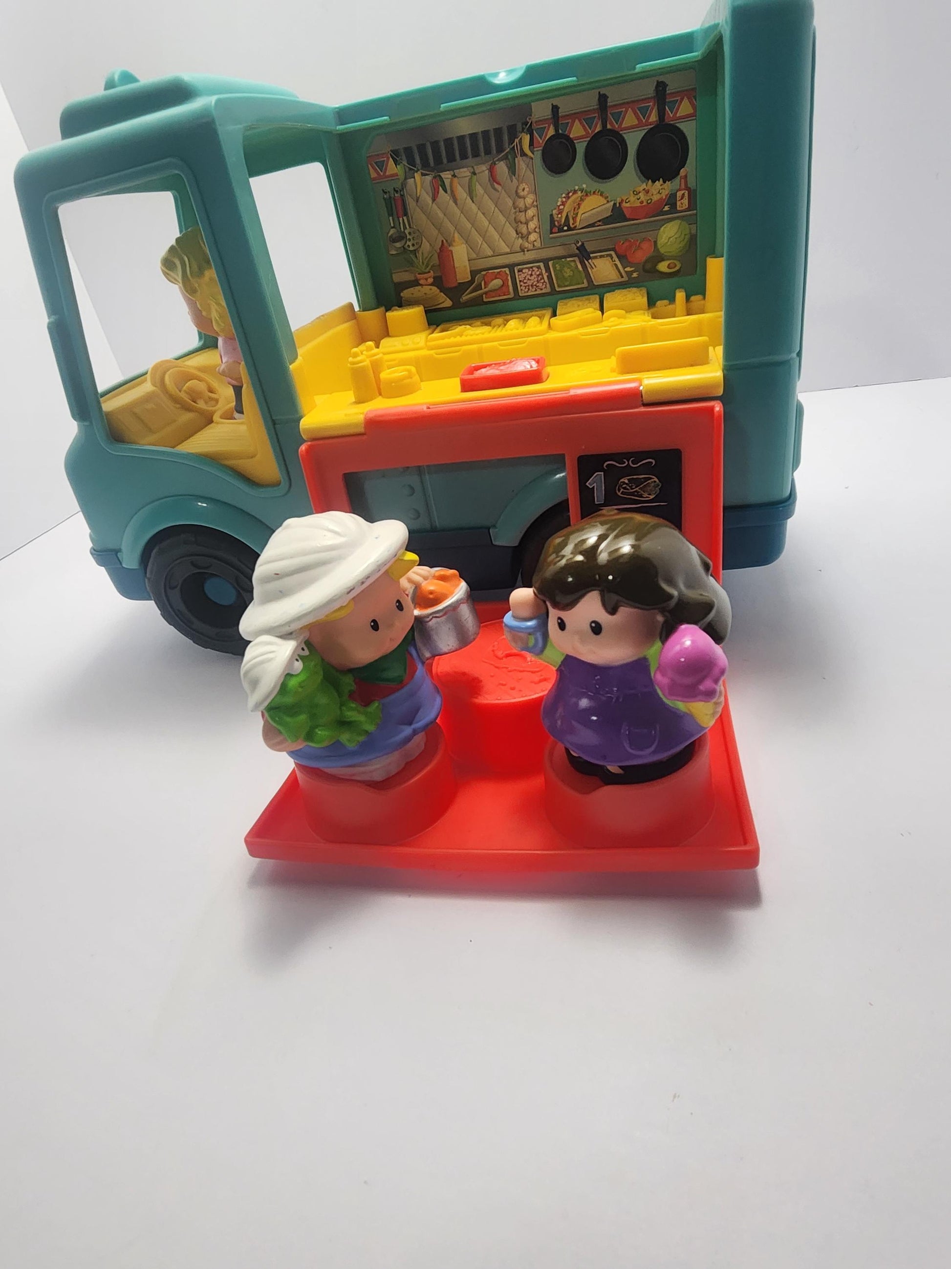 Fisher Price Little People Good Truck with 3 Figures - Fisher Price - Fisher Price Toys - Little People - Pretend Play - Food Truck - Playse
