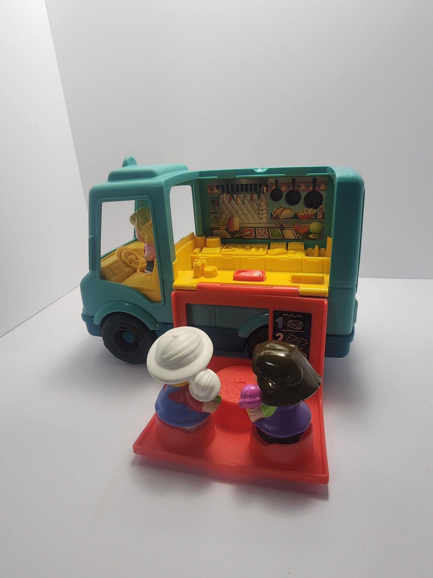 Fisher Price Little People Good Truck with 3 Figures - Fisher Price - Fisher Price Toys - Little People - Pretend Play - Food Truck - Playse