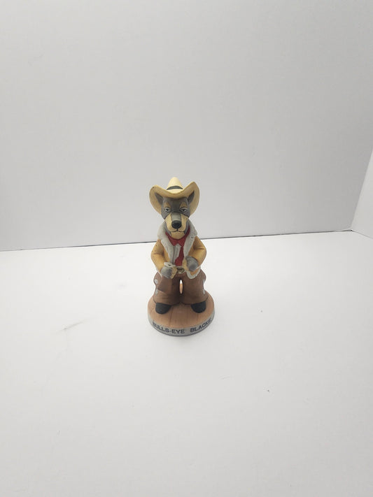 The Prairie Dog Collection 1980's Figurine Bulls Eye Blackie Dog - Prairie Dogs - The Prairie Dog Collection - Bullseye Blackie - Figurines