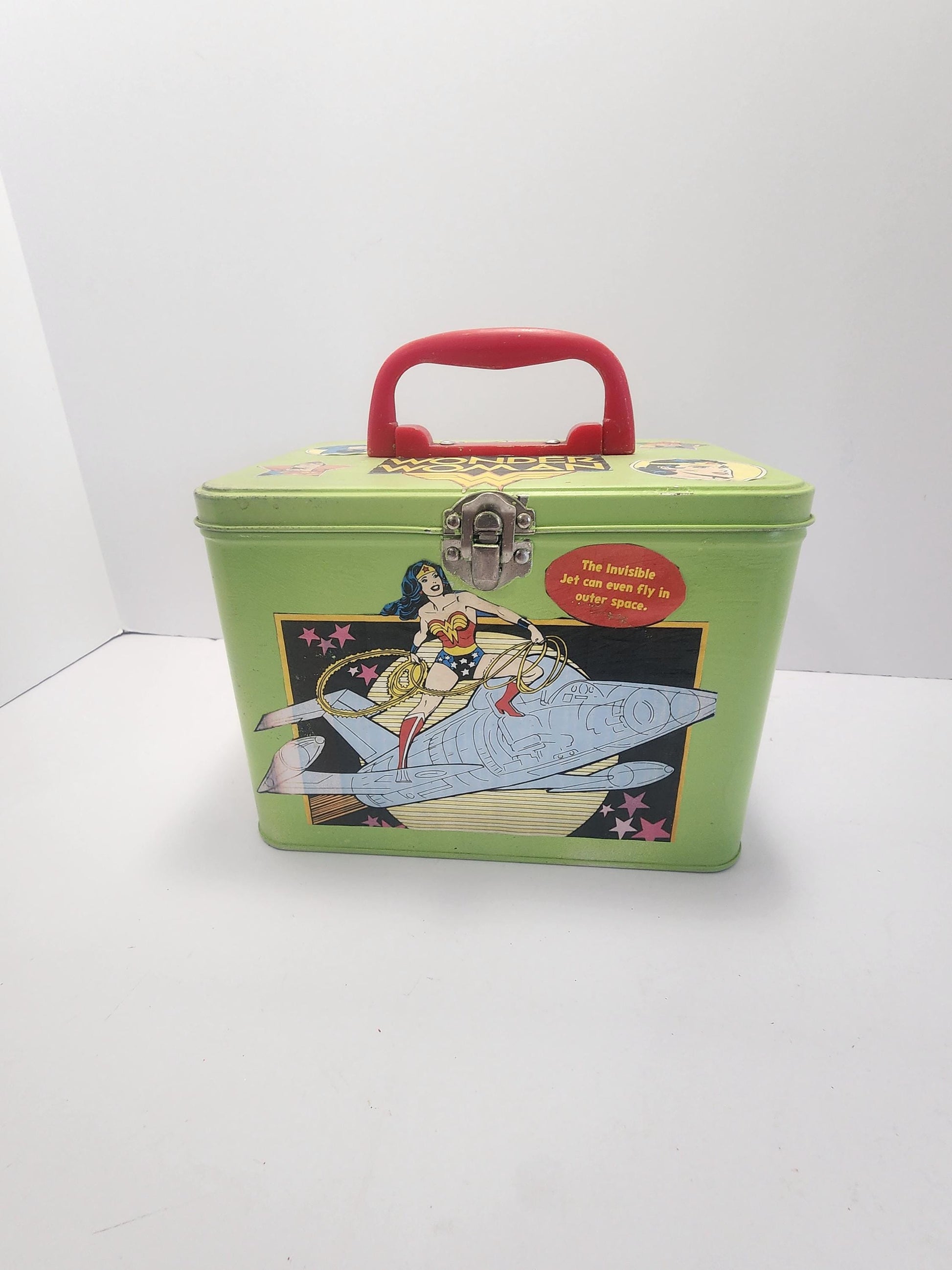 1980's RARE Wonder Women & Superheros Tin Lunchbox - Lunchbox - Lunch Box - Superheros - 1980's - Wonder Woman