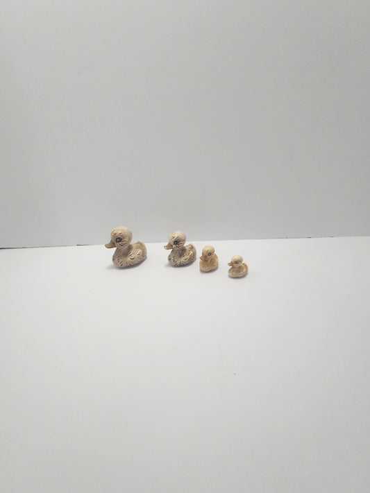 Vintage 1980's Duck Family Figurines - Ducks - Duck Figurines - Vintage Figurines - Animals - Waterfowl - Animal Familes - Duck Gifts