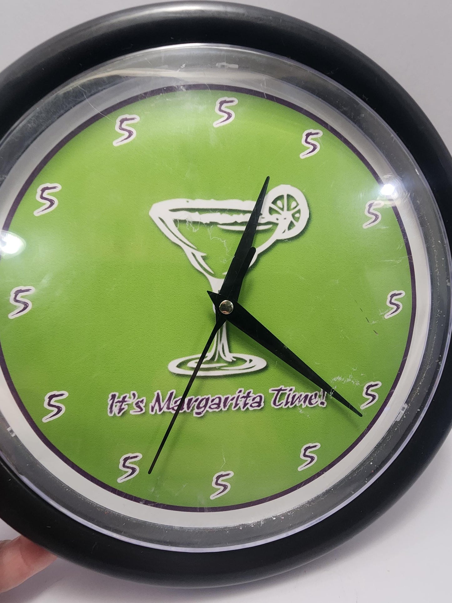 It's Margarita Time Wall Clock - Clocks - Wall Clocks - Drinks - Bar - Bar Decorations - Man Cave - Margaritas - Tequila