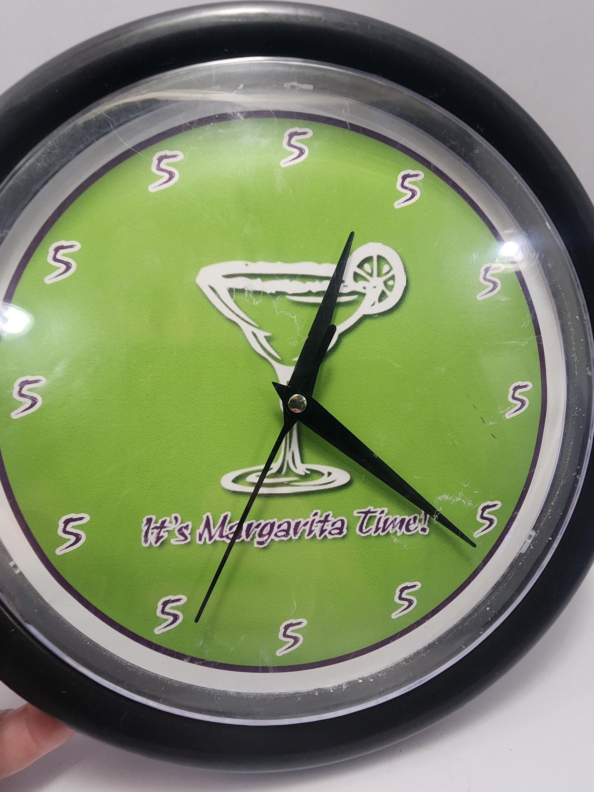 It's Margarita Time Wall Clock - Clocks - Wall Clocks - Drinks - Bar - Bar Decorations - Man Cave - Margaritas - Tequila