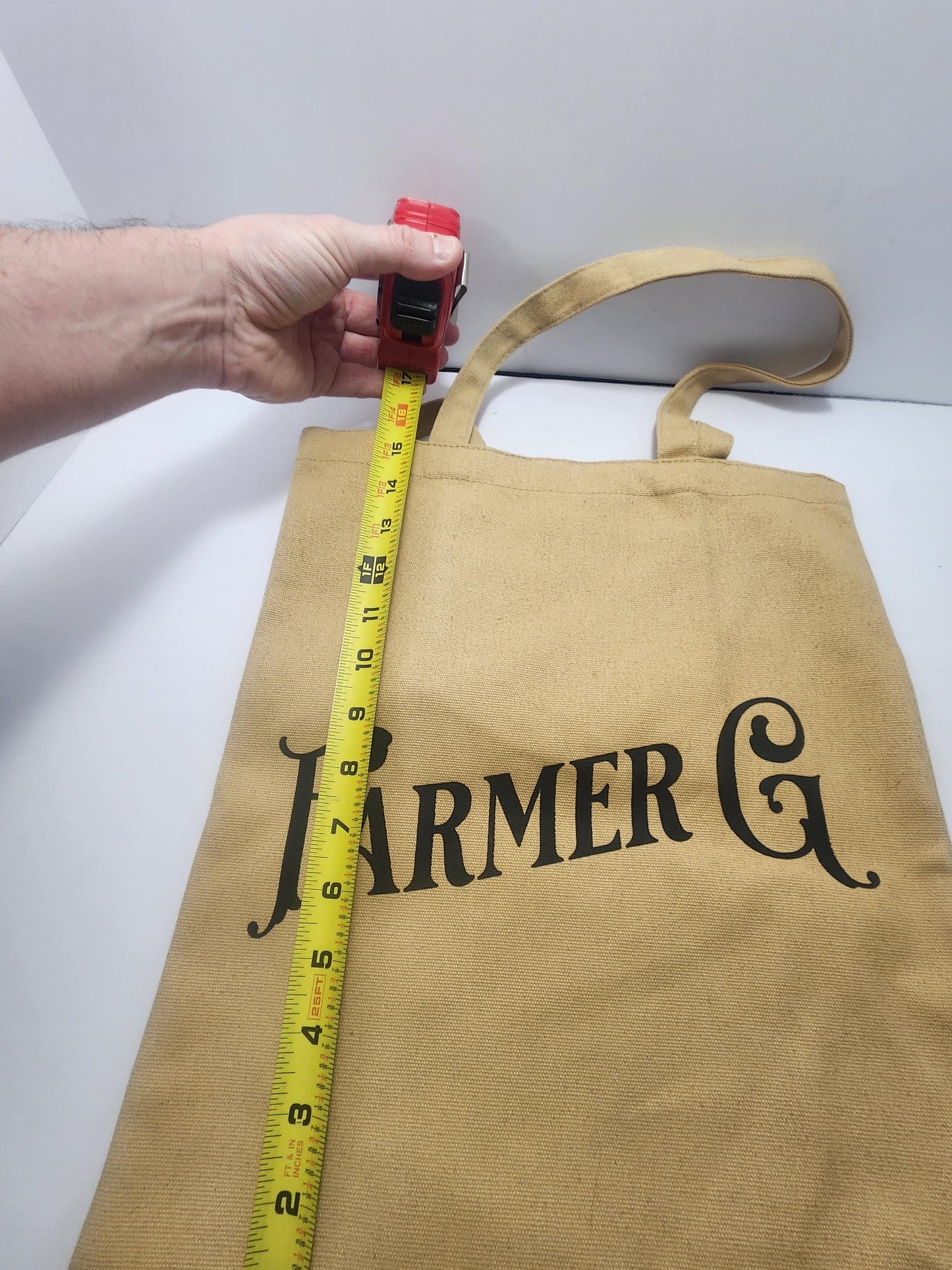 Farmer G Canvas Tote Bag with Stash Pocket - Dispensary - Bags - Tote Bag - Canvas Bag - Gift For Smokers - Smokers - Carry Bags