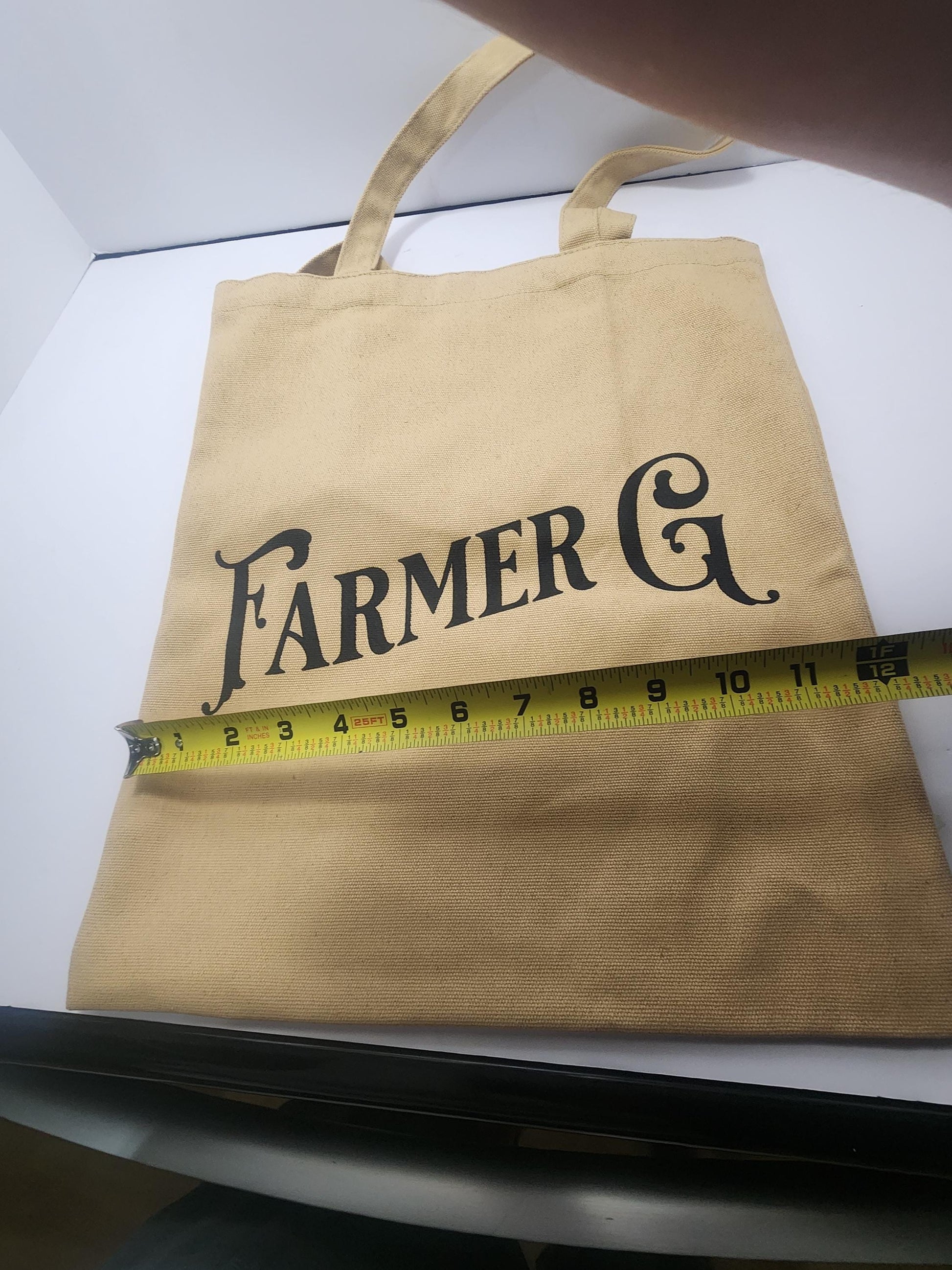 Farmer G Canvas Tote Bag with Stash Pocket - Dispensary - Bags - Tote Bag - Canvas Bag - Gift For Smokers - Smokers - Carry Bags