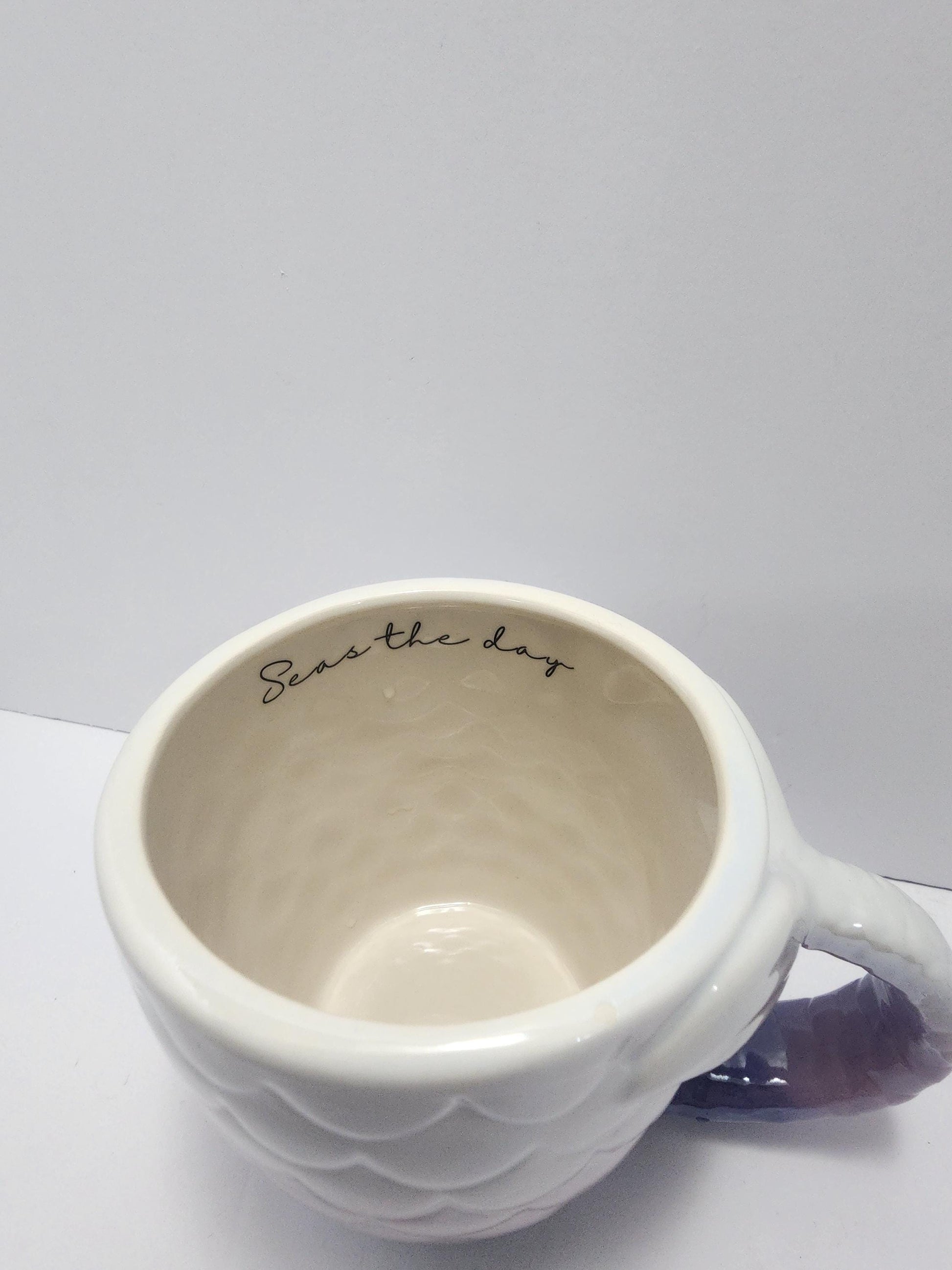Seas The Day Mermaid Ceramic Coffee Mug - Mugs - Coffee - Cups - Mermaid - Mermaid Cup - Mermaid Gifts