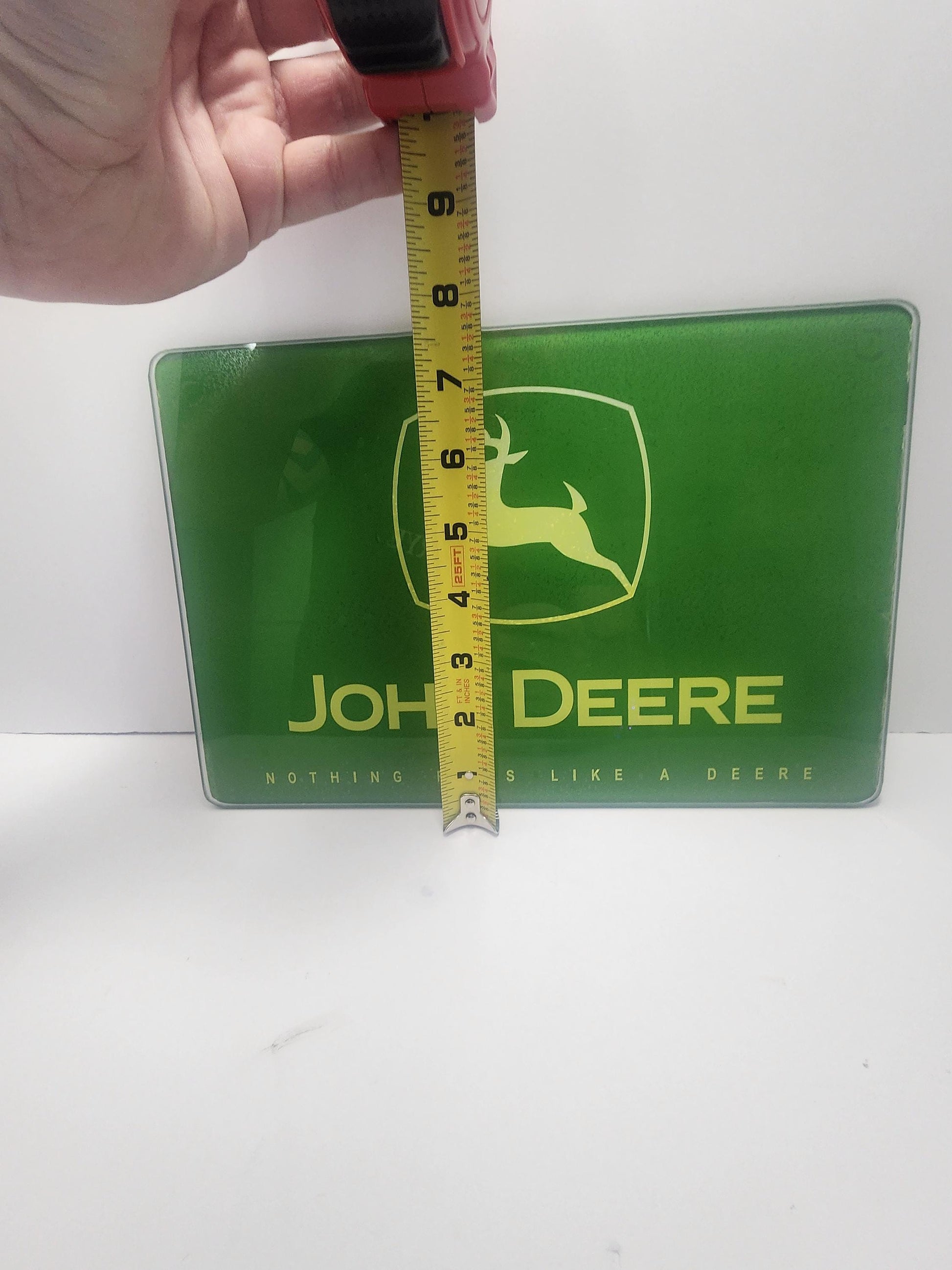 John Deere Glass Cutting Board - Kitchen - Cutting Board - Cooking - John Deere - Farm Decorations - John Deere Gifts - Farm Decorations