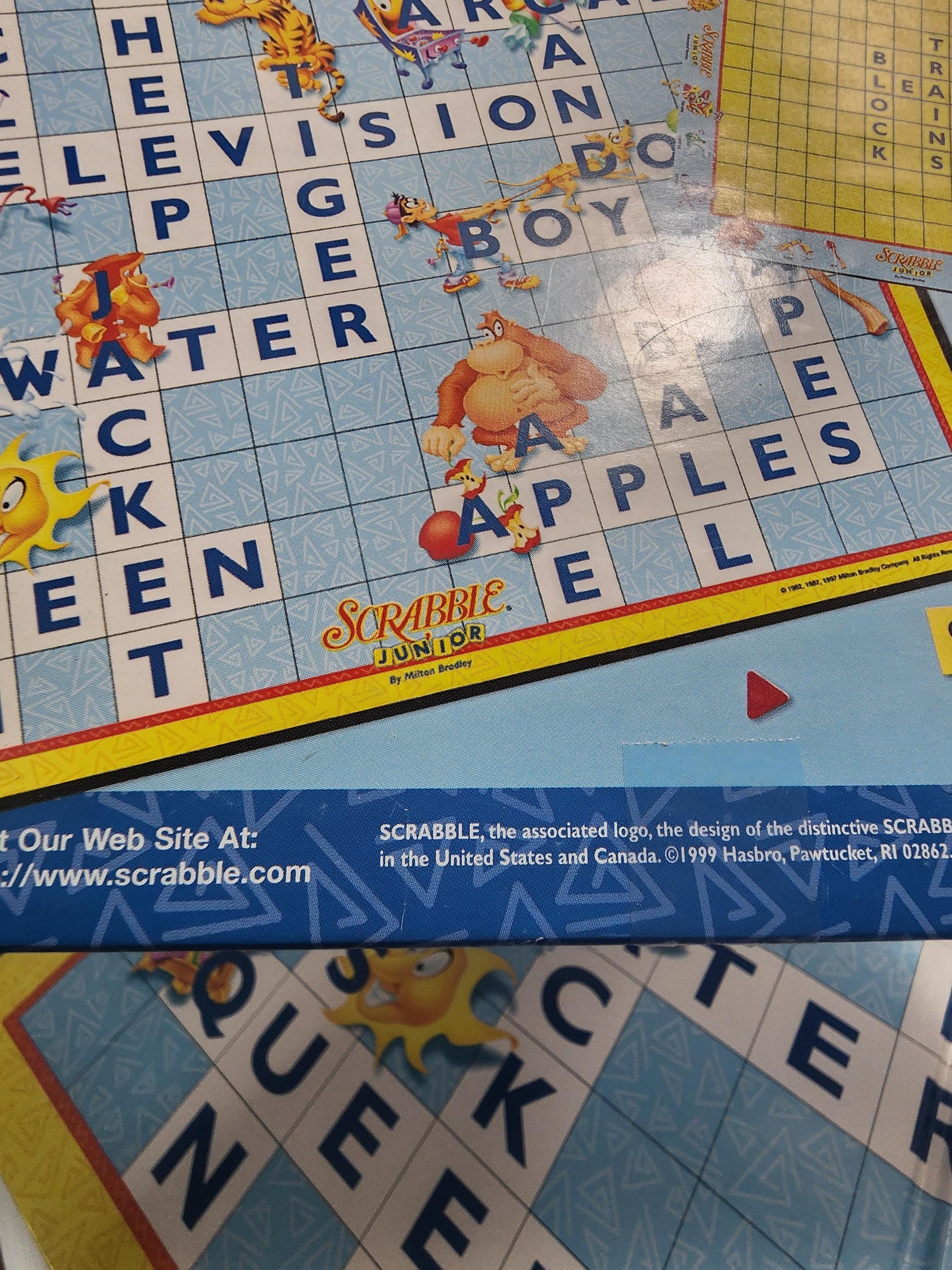 Vintage Scrabble Junior 1999 Milton Bradley Edition - Scrabble - Scrabble Junior - Board Games - Vintage Games - 1990's - Kids Games - Games