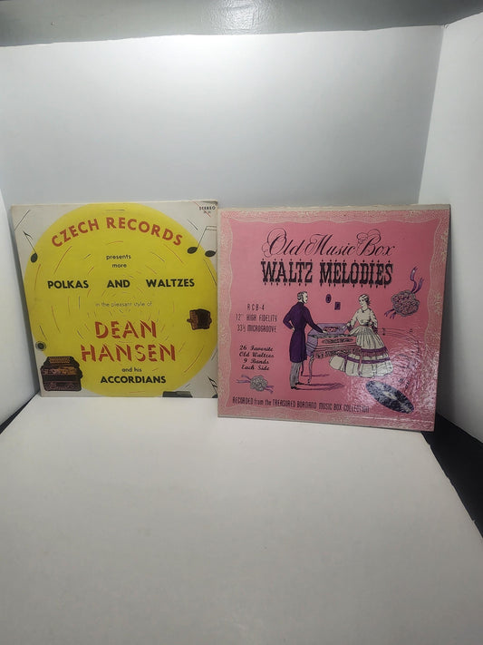 Vinyl LP Records 1970's Waltz LOT Of 2 - Czech Records - Waltz - Waltz Melodies - Waltz Records - Orginal Records - 1970's - Vinyl LP Record