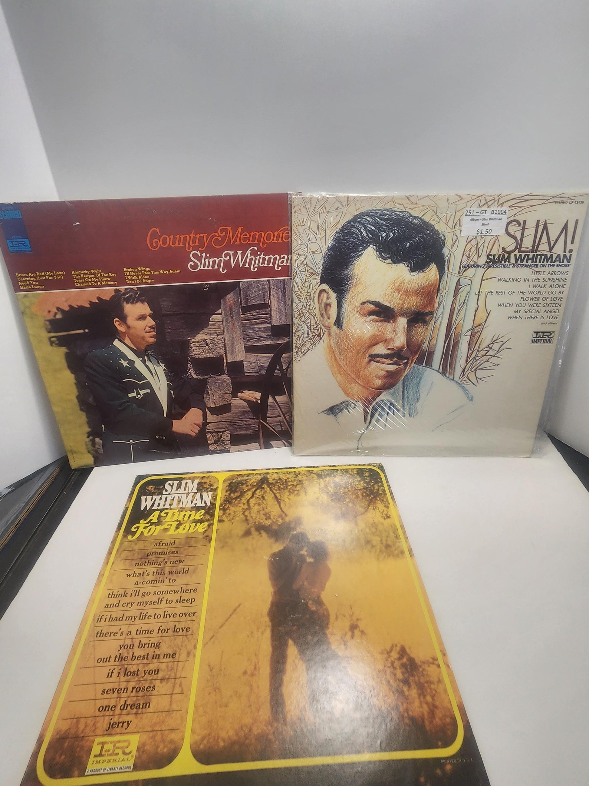 Slim Whitman Country Music Vintage 1970's Vinyl LP Records LOT Of 3 - Slim Whitman - Country Music - Vinyl Records - LPs - Music