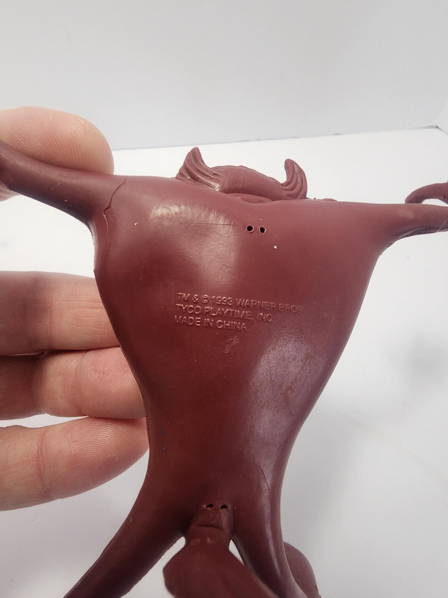 Looney Toons Taz Bendable Warner Brothers 1993 Action Figure - Taz - Tazmanian Devil - Warner Brothers - Looney Tunes - Looney Toons - Bendy