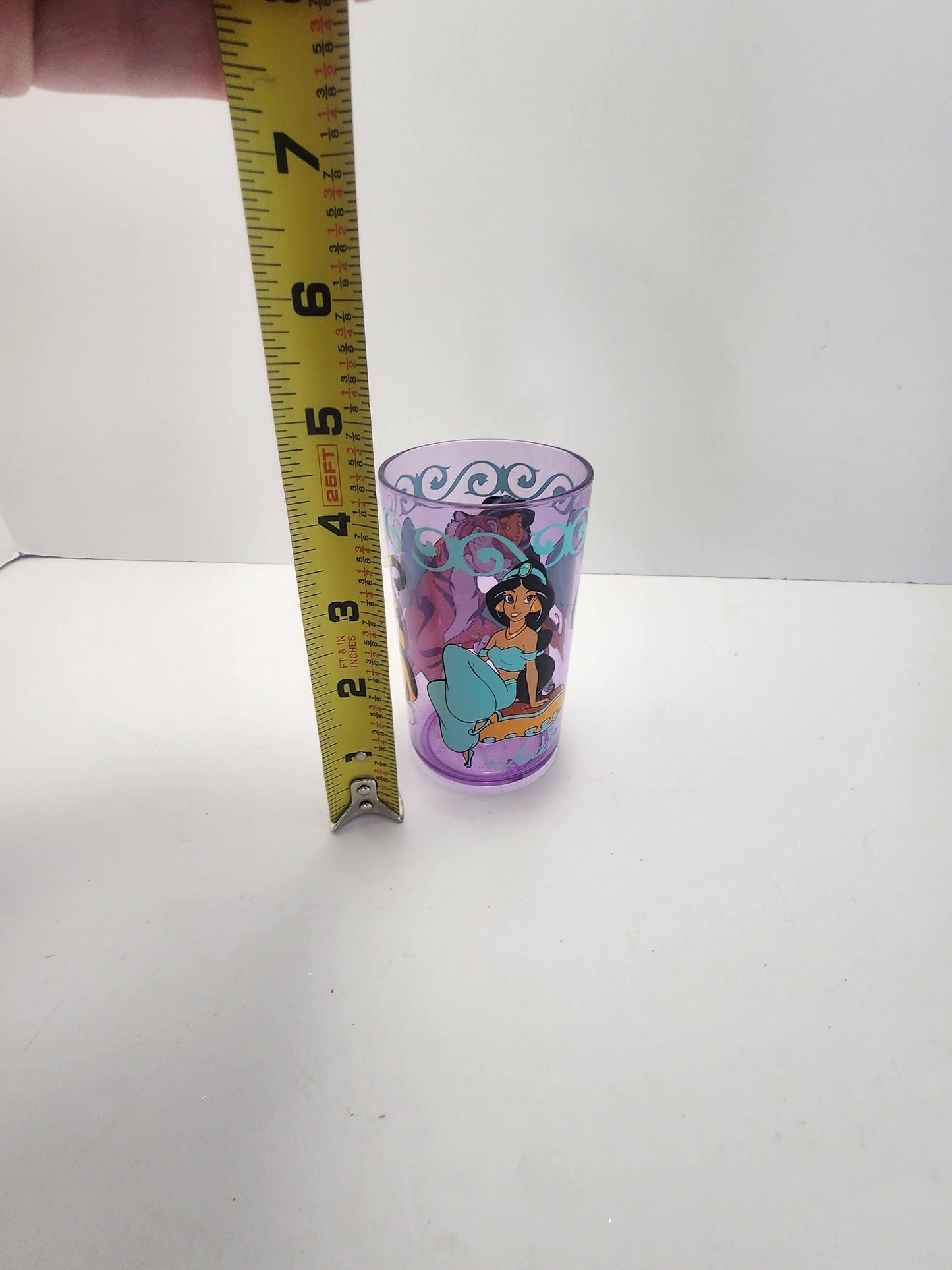 Disney Aladdin Small Cup 1990's Jazmine - Jasmine - Disney - Disney Glass - Aladdin - Disney Princess - Toothbrush Cup - Character Glasses