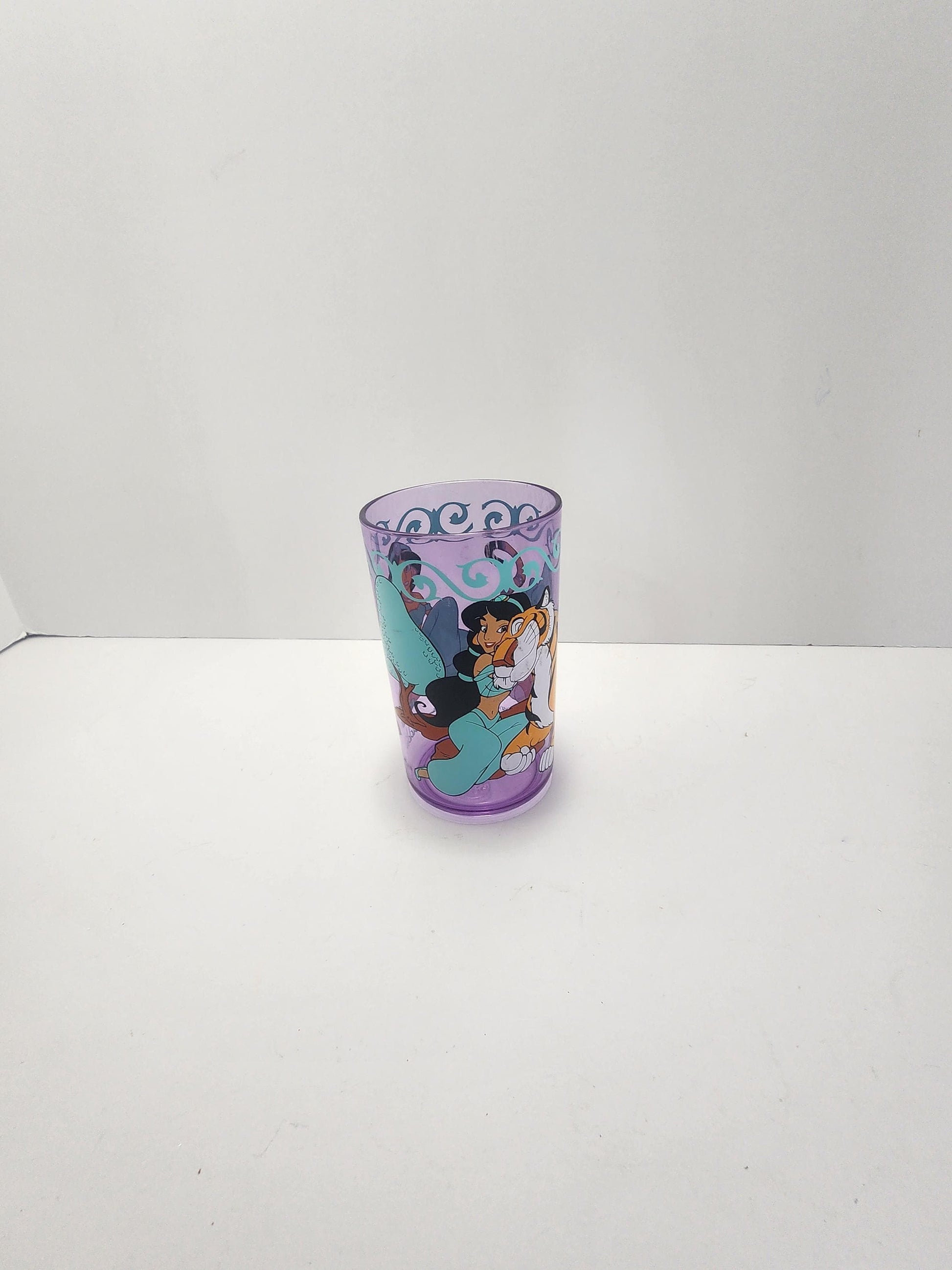 Disney Aladdin Small Cup 1990's Jazmine - Jasmine - Disney - Disney Glass - Aladdin - Disney Princess - Toothbrush Cup - Character Glasses