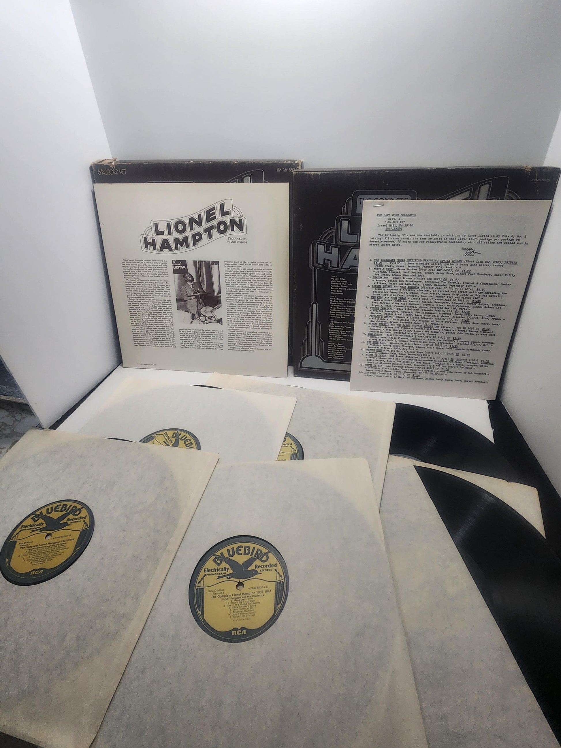 Lionel Hampton 1976 COMPLETE Vinyl LP Record Box SET 1930's to 1940's Hits - Lionel Hampton - Vinyl - Vinyl Records - Vinyl LPs - 1970's
