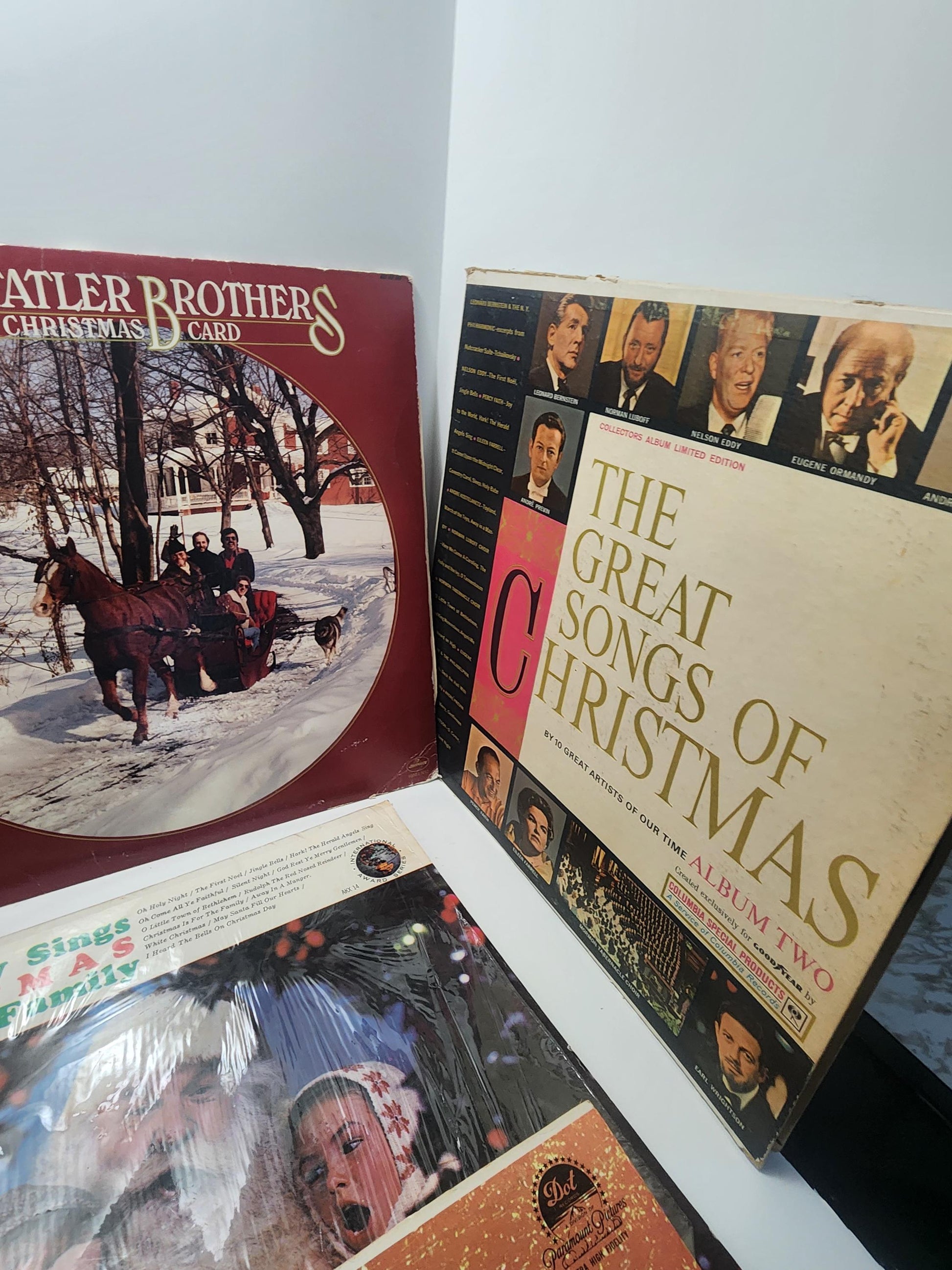 Vintage 1970's Vinyl LP Christmas Records - Statler Brothers - Oak Ridge Boys - True Value - Records - Christmas Music - Record LOT
