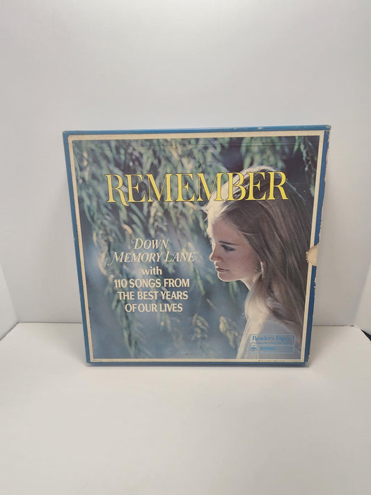 Remember Down Memory Lane 1920's To 1960's Hits Vinyl LP Reader's Digest Album Record SET - Down Memory Lane - 1920's - Vintage Music - Viny