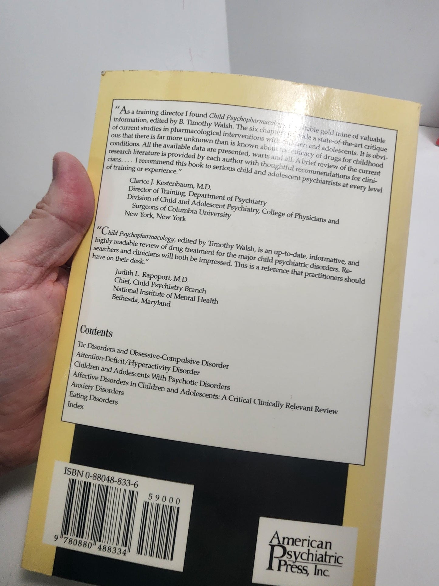 Child Psychopharmacology, Volume 17 of the Review of Psychiatry series - Children - Child Psychopharmacology - Psychopharmacology Books