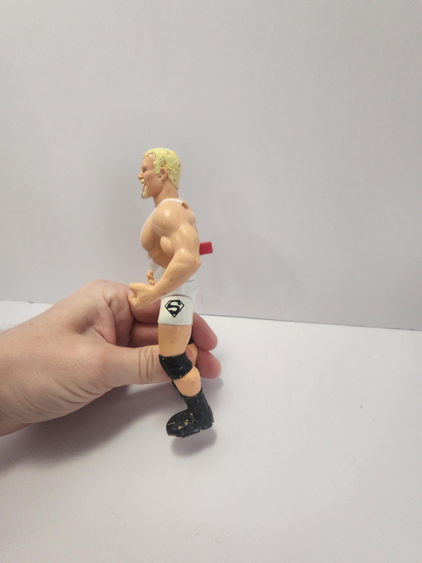 Scott Steiner 1990's Toybiz Wrestling Action Figure - Scott Steiner - Nwo - WCW- Bron Breaker - Nwo Toys - Wwe - Wrestling Action Figures