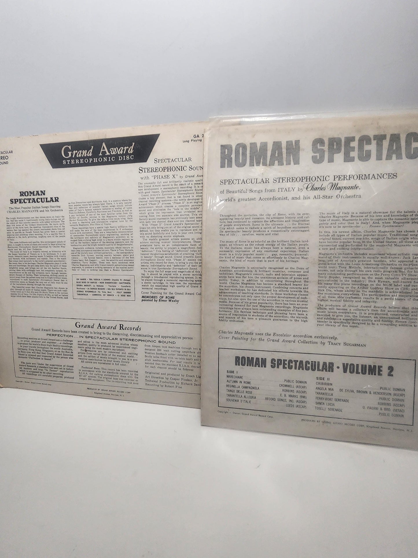 Roman Spectacular 1970's Vinyl LP Records LOT Of 2 - Vinyl - Vinyl LP Records - Vintage Records - 1970's - Roman Spectacular - Orchestra
