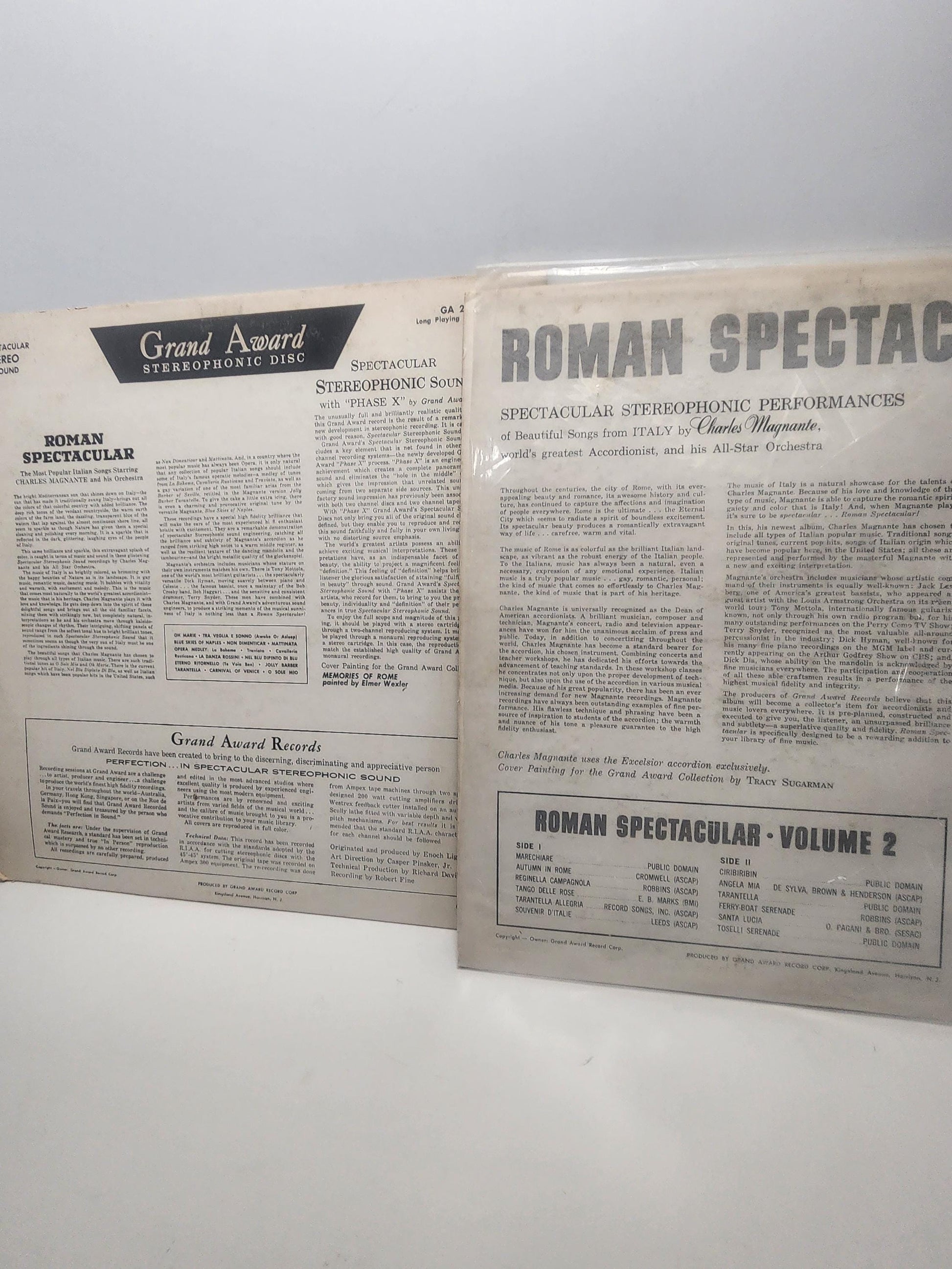 Roman Spectacular 1970's Vinyl LP Records LOT Of 2 - Vinyl - Vinyl LP Records - Vintage Records - 1970's - Roman Spectacular - Orchestra
