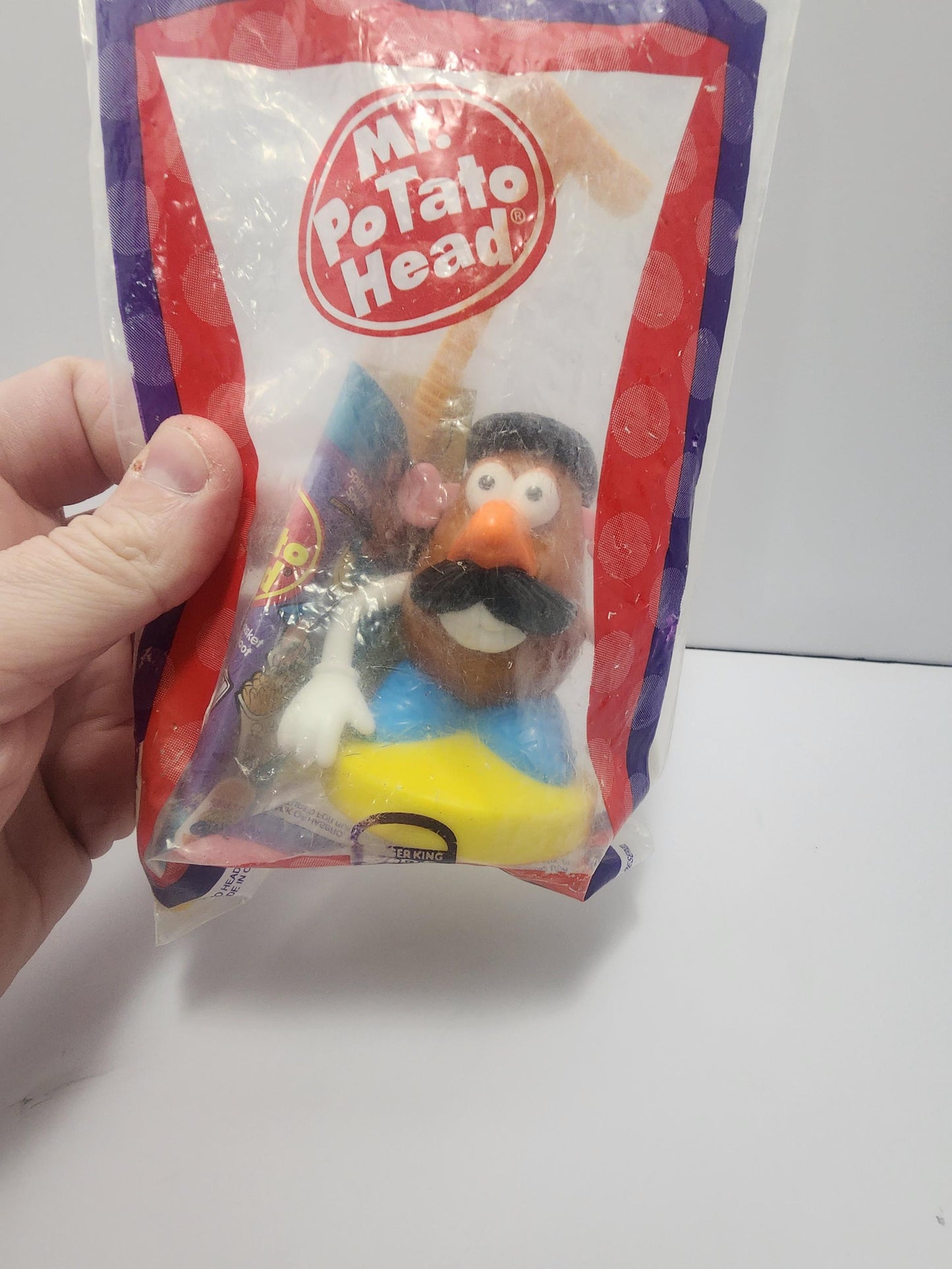 1998 Kid's Club Burger King Mr Potatoe Head Toy Story Figure SEALED - Kid's Club - Burger King Toys - Toy Story - Toy Story Toys - Mr Potato
