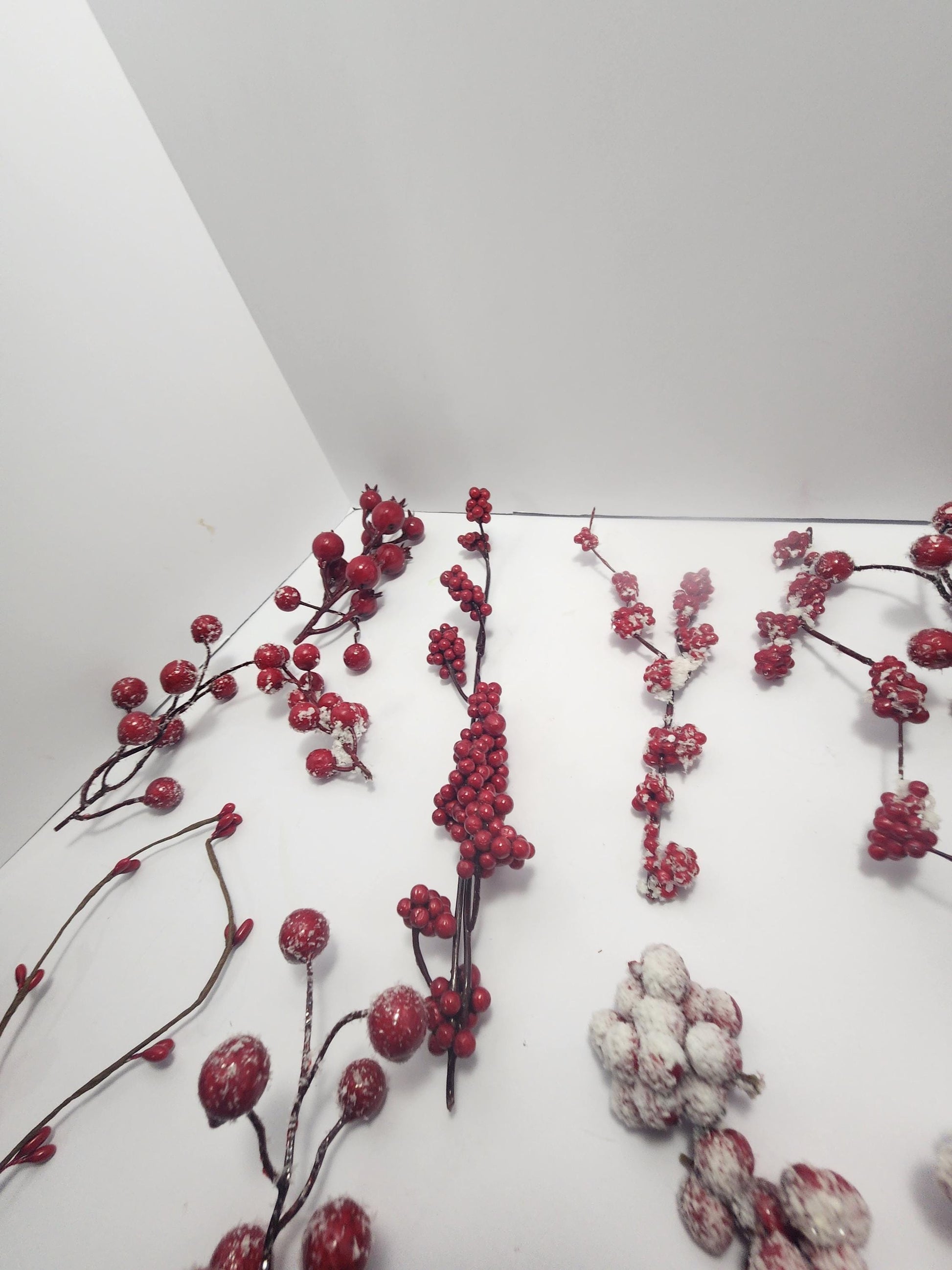 White & Red Berry Garland Decorations LOT - Garland - Berries - Berry Garland - Decorations - Decor - Christmss Decor - Winter Decorations